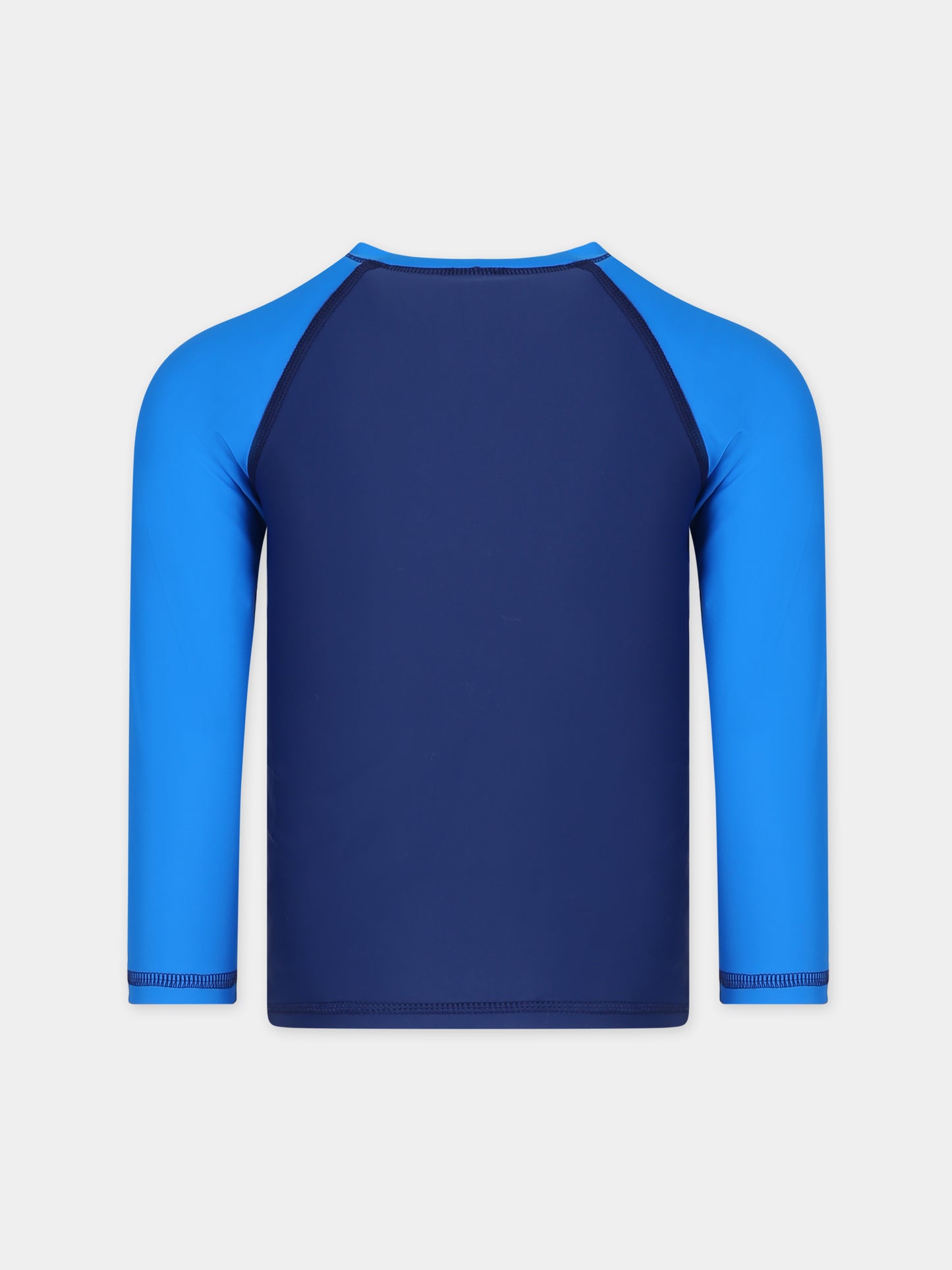 T-shirt anti UV blu per bambino,Petit Bateau,A09O3 01 MEDIEVAL