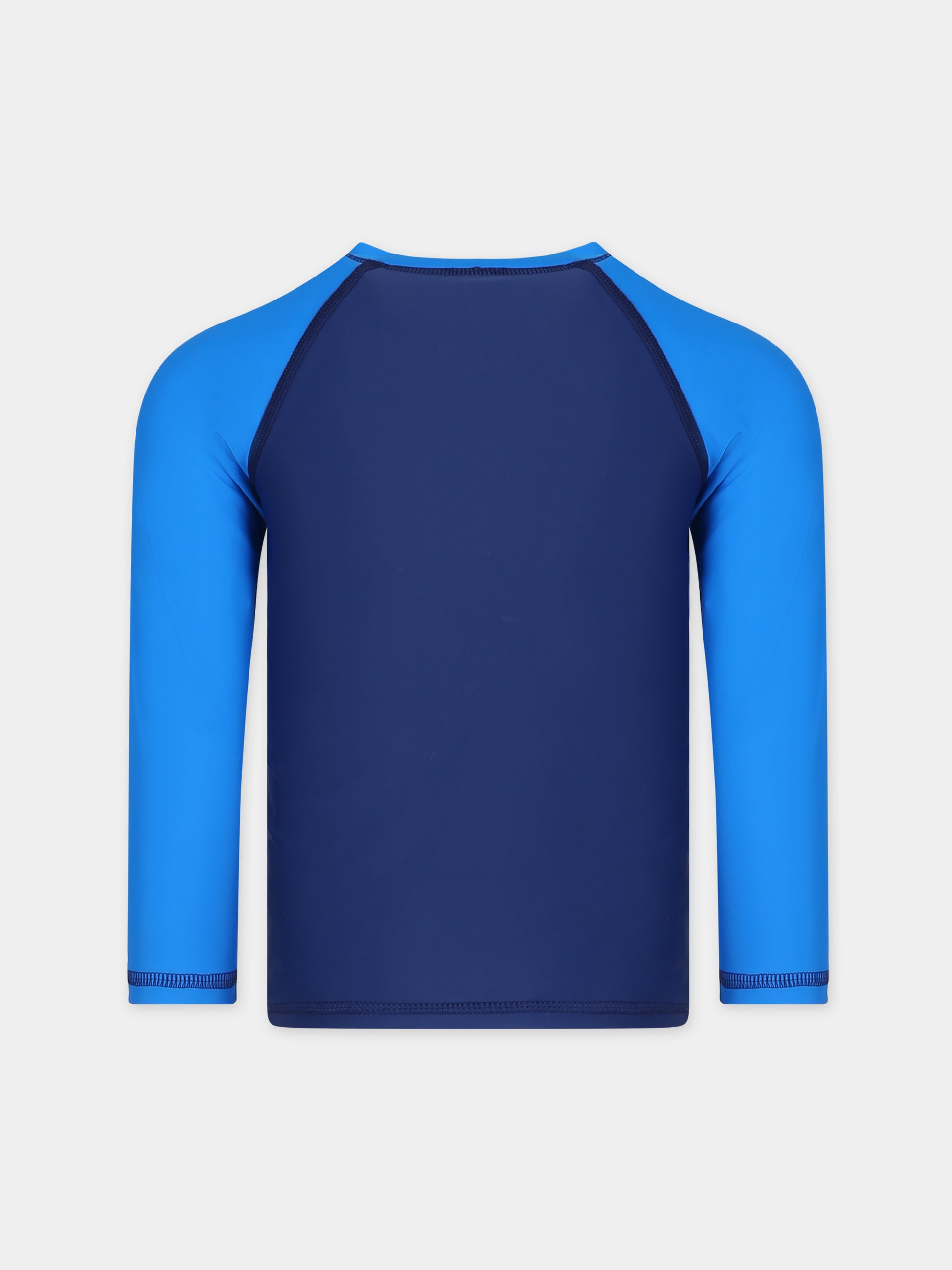 T-shirt anti UV blu per bambino,Petit Bateau,A09O3 01 MEDIEVAL