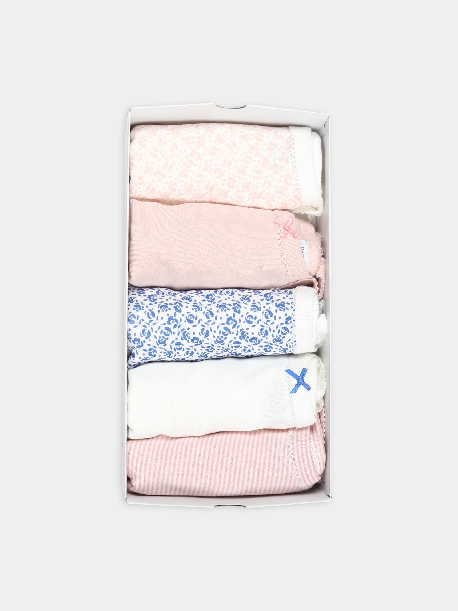 Set multicolor per neonata con stampa,Petit Bateau,A09Y5 00 VARIANTE 1