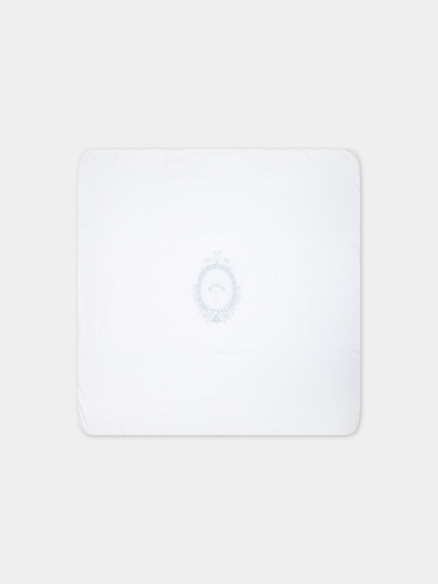 Coperta celeste per neonato con logo,Etro,GU0530 J0409 685CE