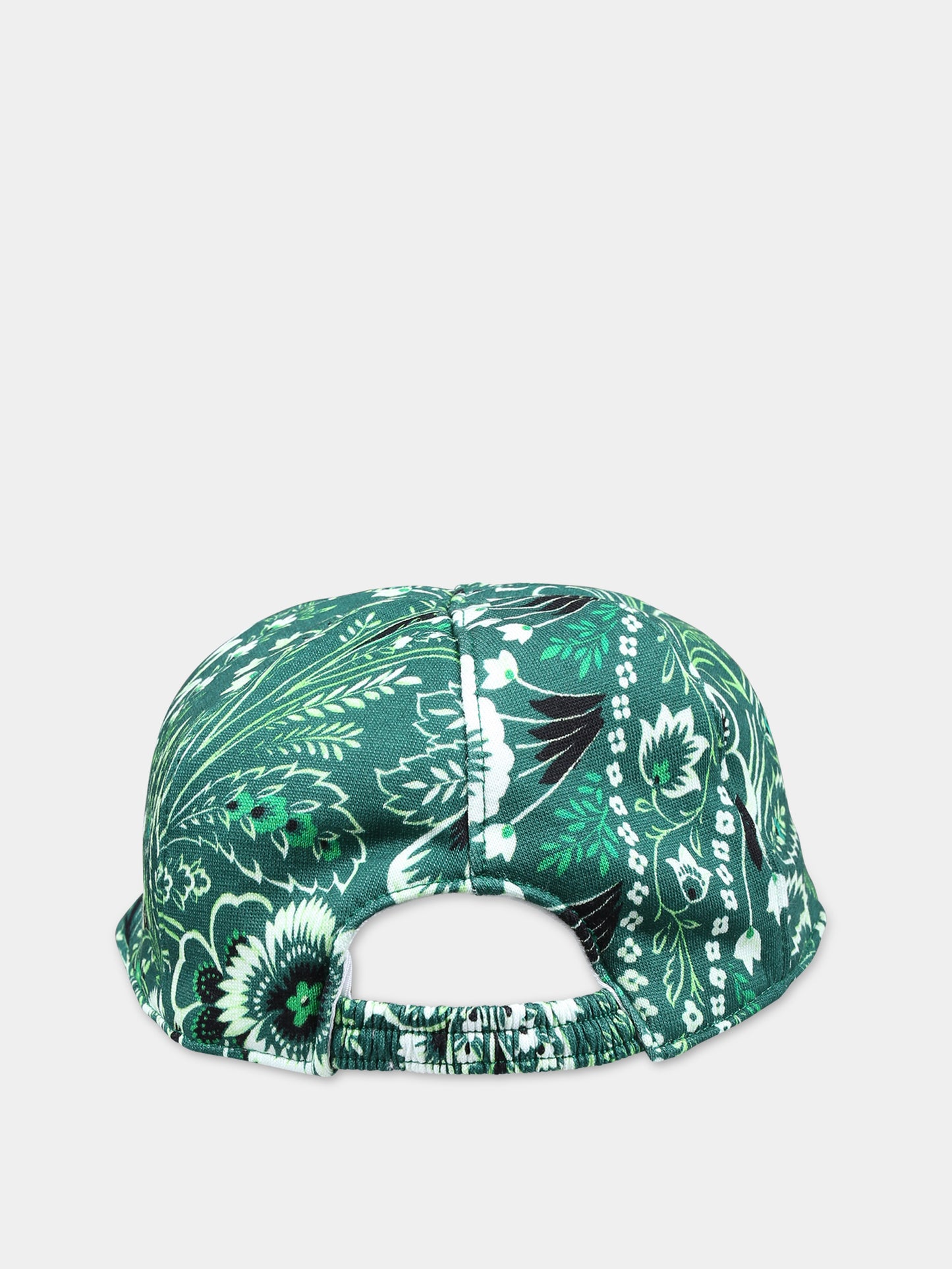 Cappello con visiera verde per bambini con motivo paisley,Etro,GU0637 F0168 719AV