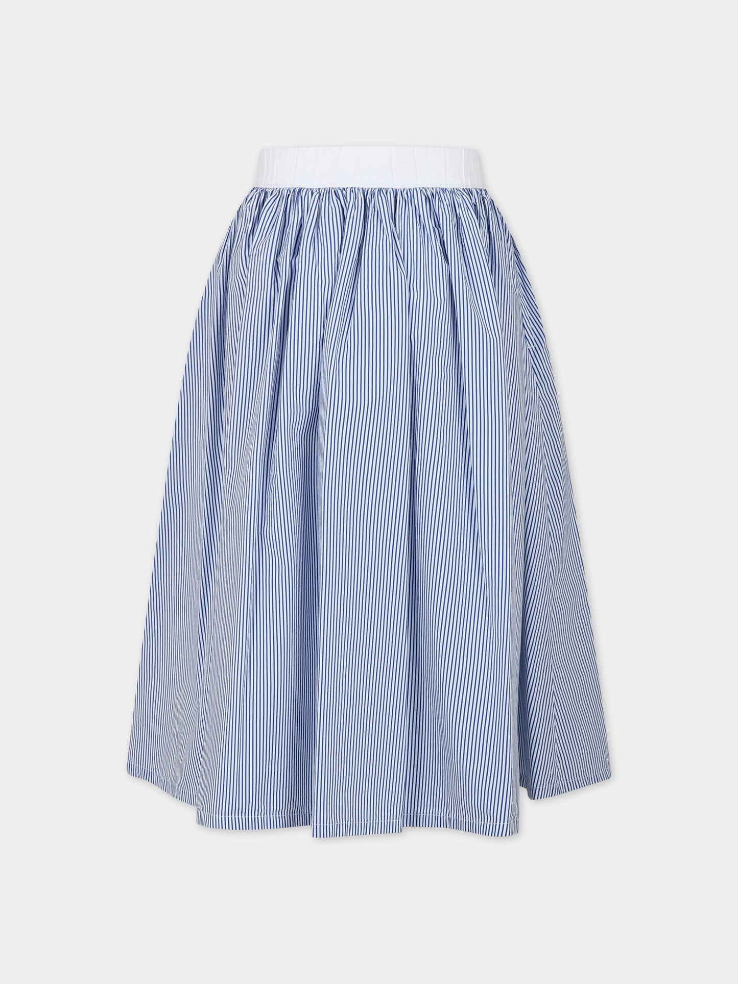 Gonna celeste per bambina con logo,Philosophy,PFGO007 C CR008 D053