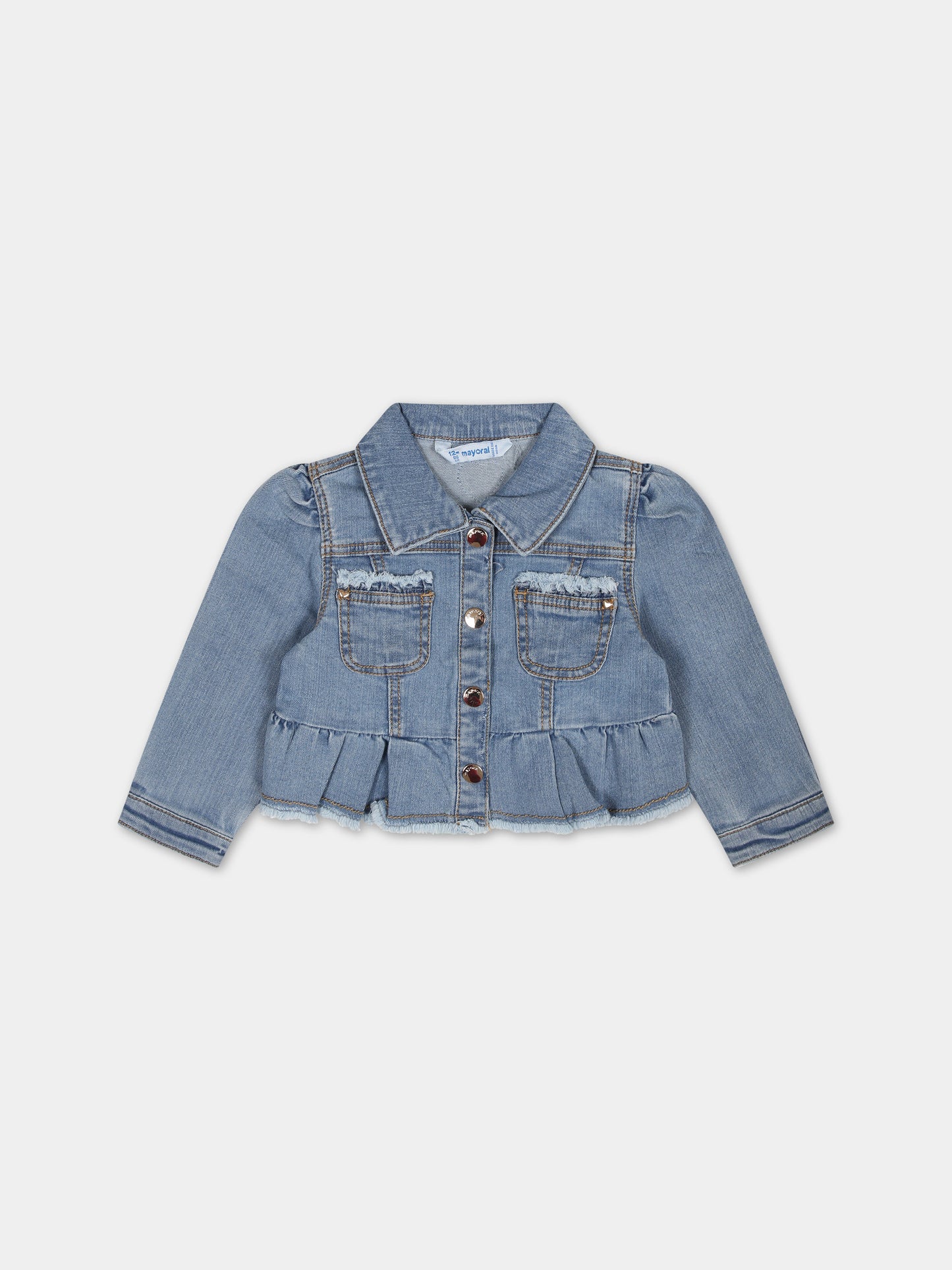 Giubbotto in denim per neonata,Mayoral,1434 026