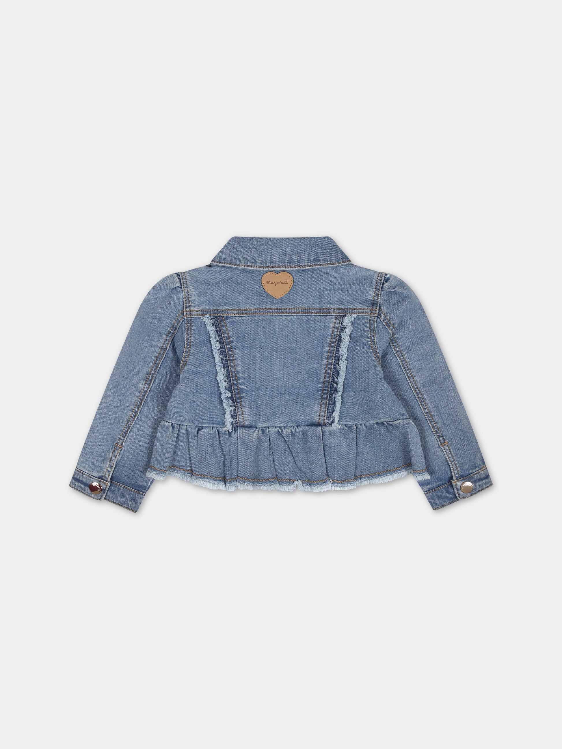 Giubbotto in denim per neonata,Mayoral,1434 026