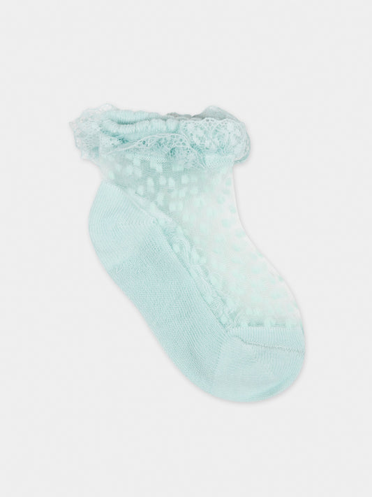 Calzini verdi per neonata,Mayoral,10654 066