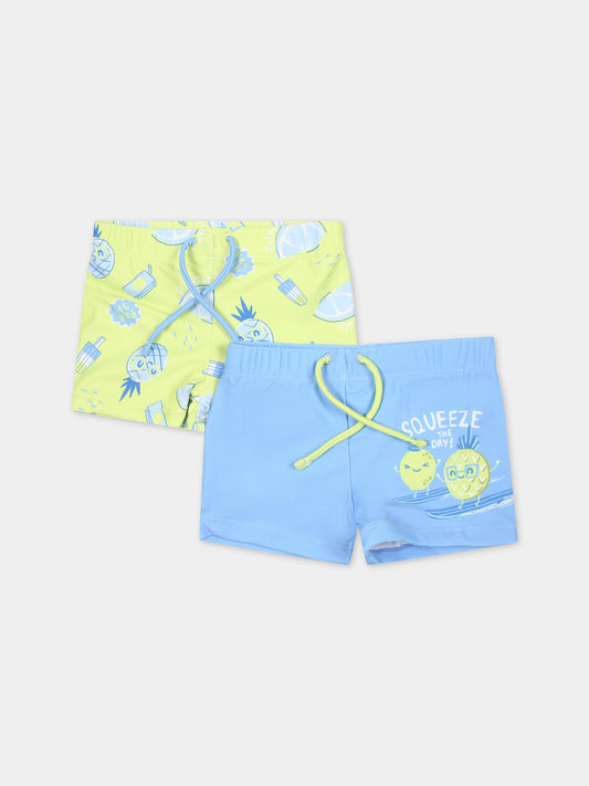 Set boxer mare multicolor per neonato con stampa frutta,Mayoral,1659 040