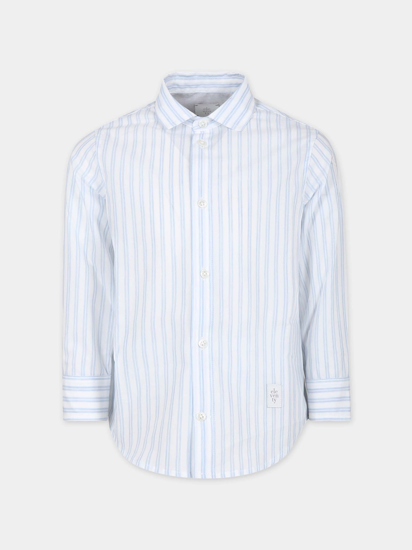 Camicia bianca per bambino con logo,Eleventy,EU5P00 P0375 100CE