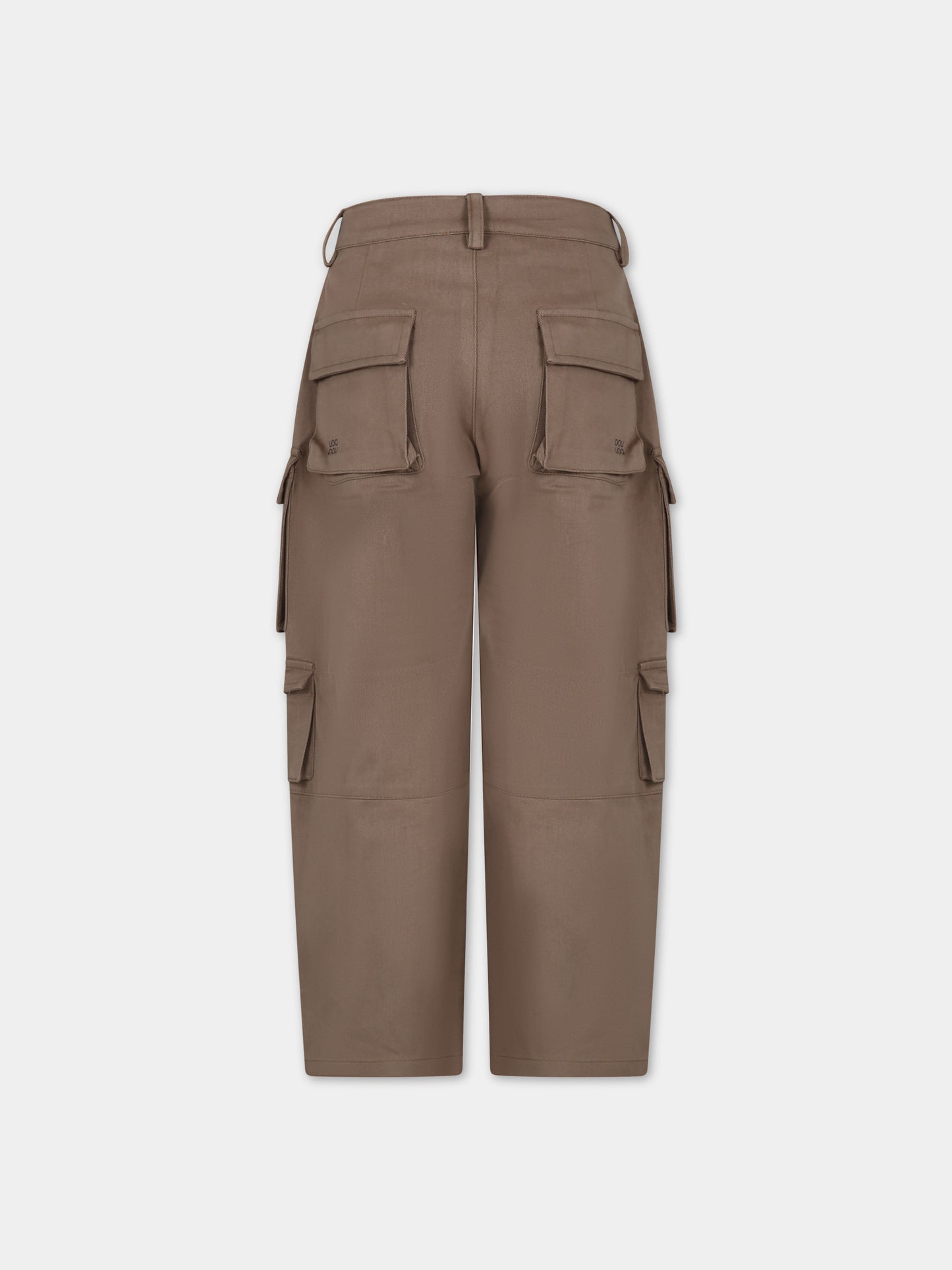 Pantaloni casual marroni per bambina,Douuod Kids,DU6Q50 G0073 343