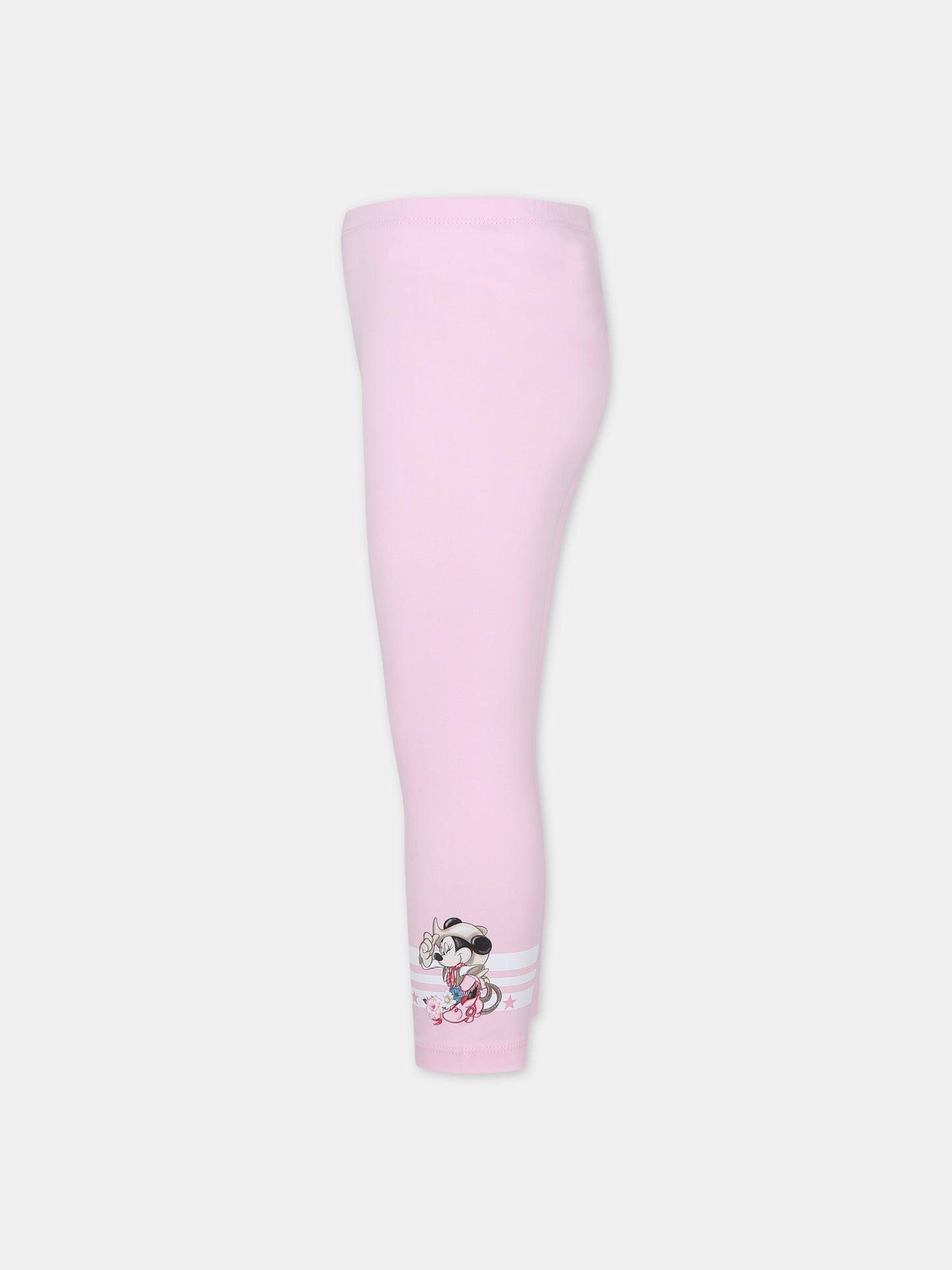Leggings rosa per bambina con Minnie,Monnalisa,11C407 3201 0090