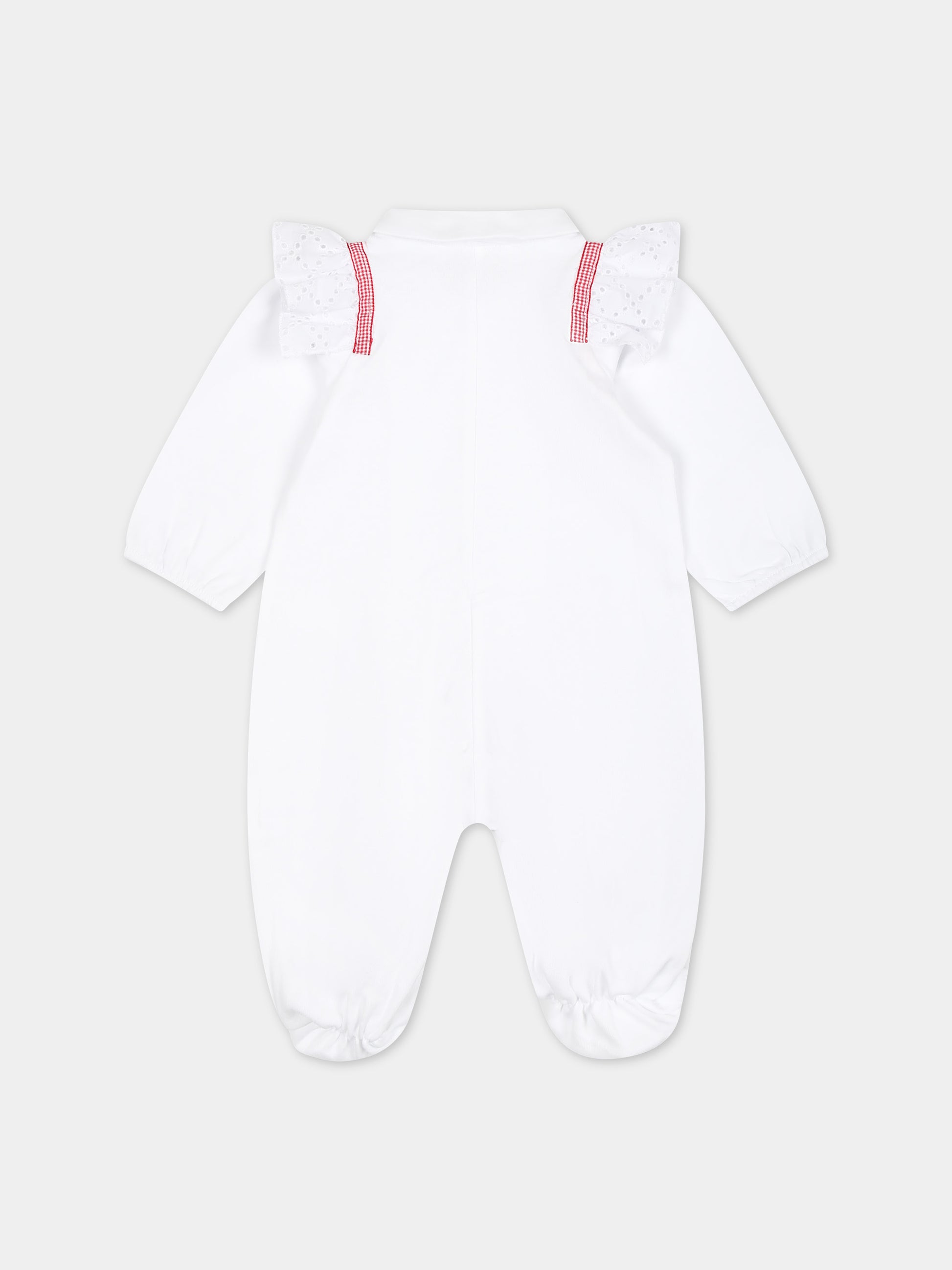 Tutina bianca per neonata,Monnalisa,35C213 3000 9943