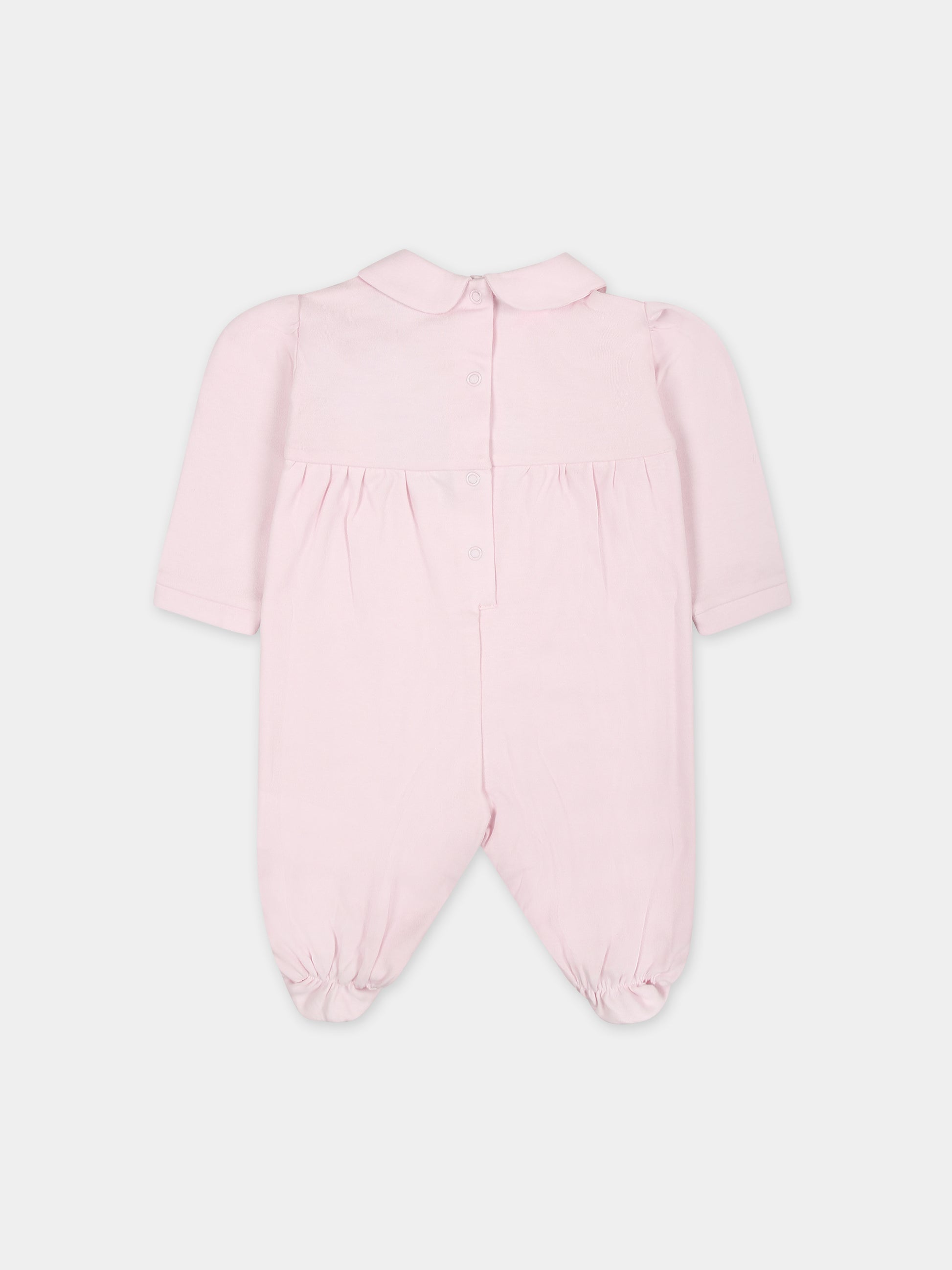 Set per neonata con cuore e rouches,Monnalisa,35C507 3000 0091