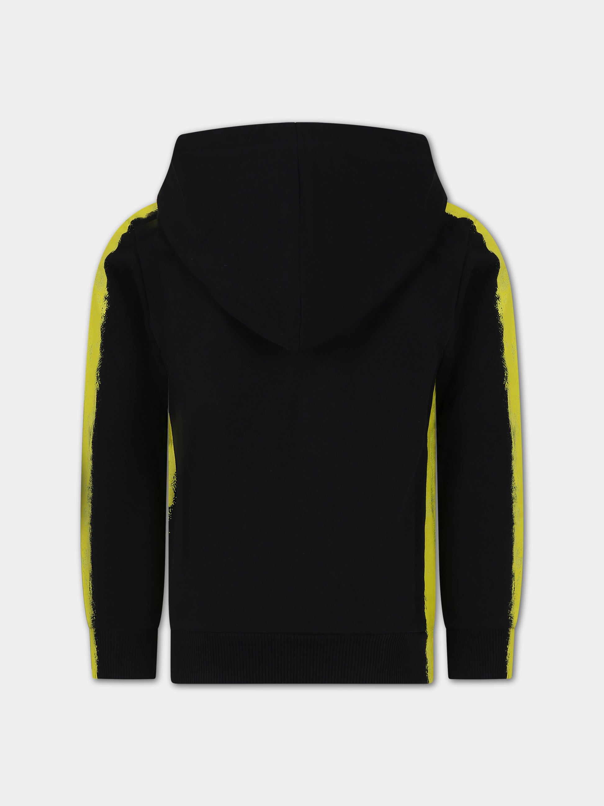 Felpa nera per bambino con logo,Moschino Kids,HUF079 LCA52 60100