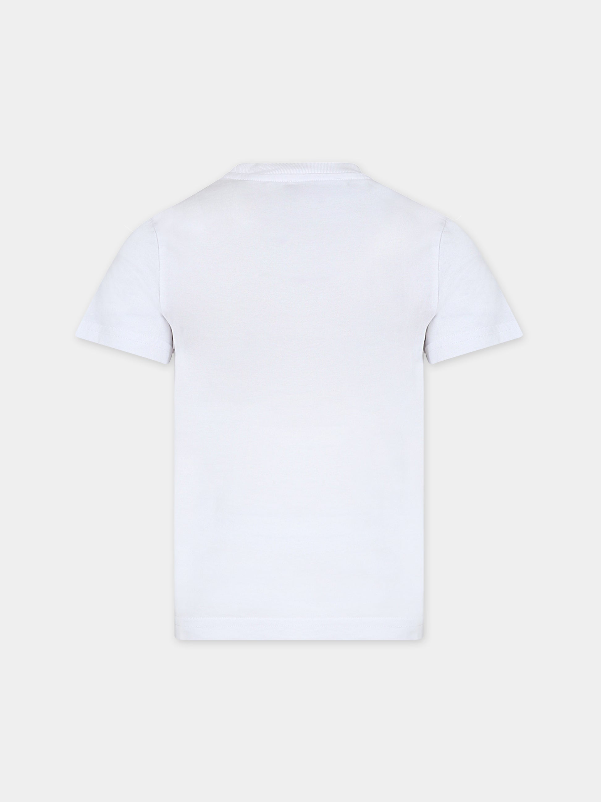 T-shirt bianca per bambino con logo,Dsquared2,DQ0522 D002F DQ100