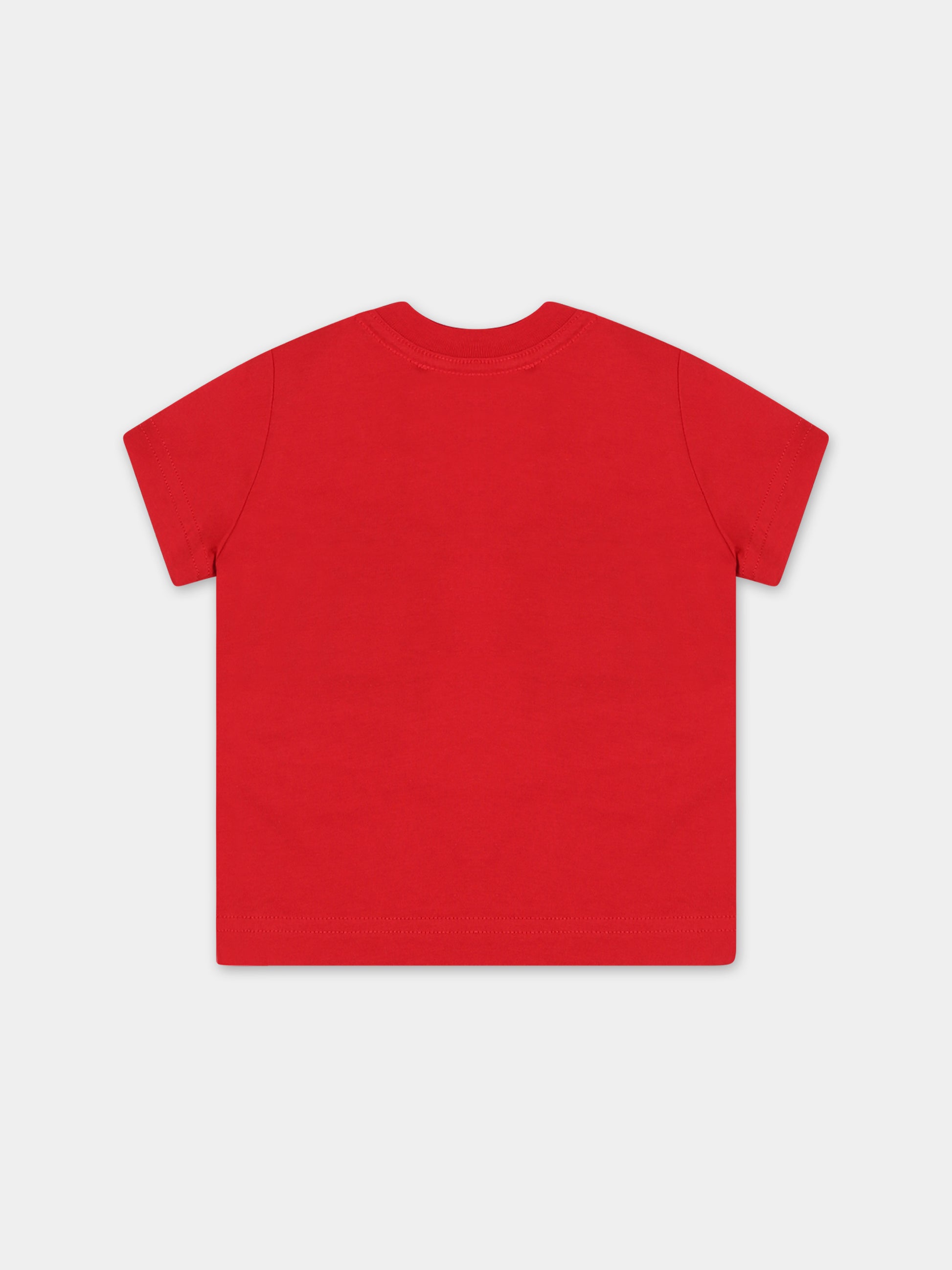 T-shirt rossa per neonati con logo,Dsquared2,DQ0556 D00MM DQ405