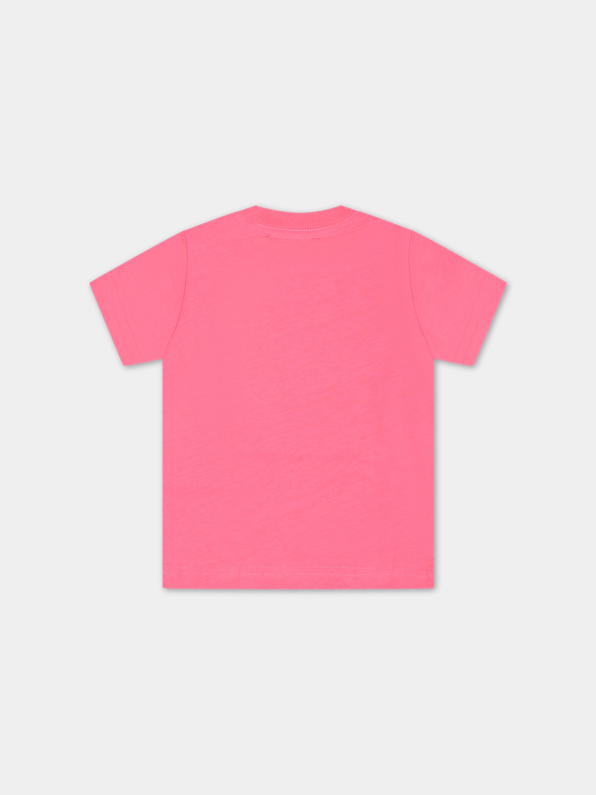 T-shirt fucsia per neonato con logo,Dsquared2,DQ1376 D00MV DQ304