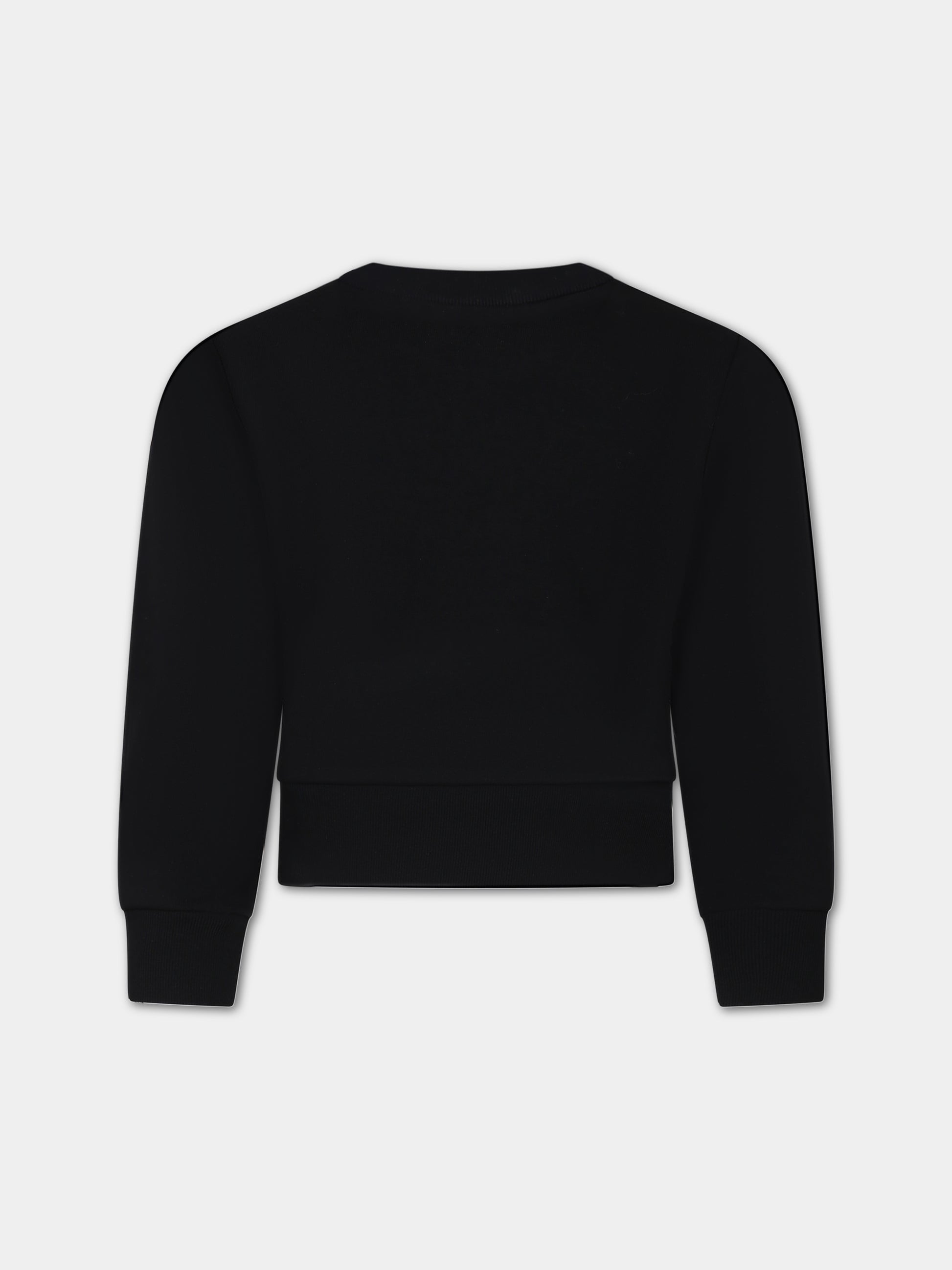 Felpa nera per bambina,N°21 Kids,N21574 N0154 0N900