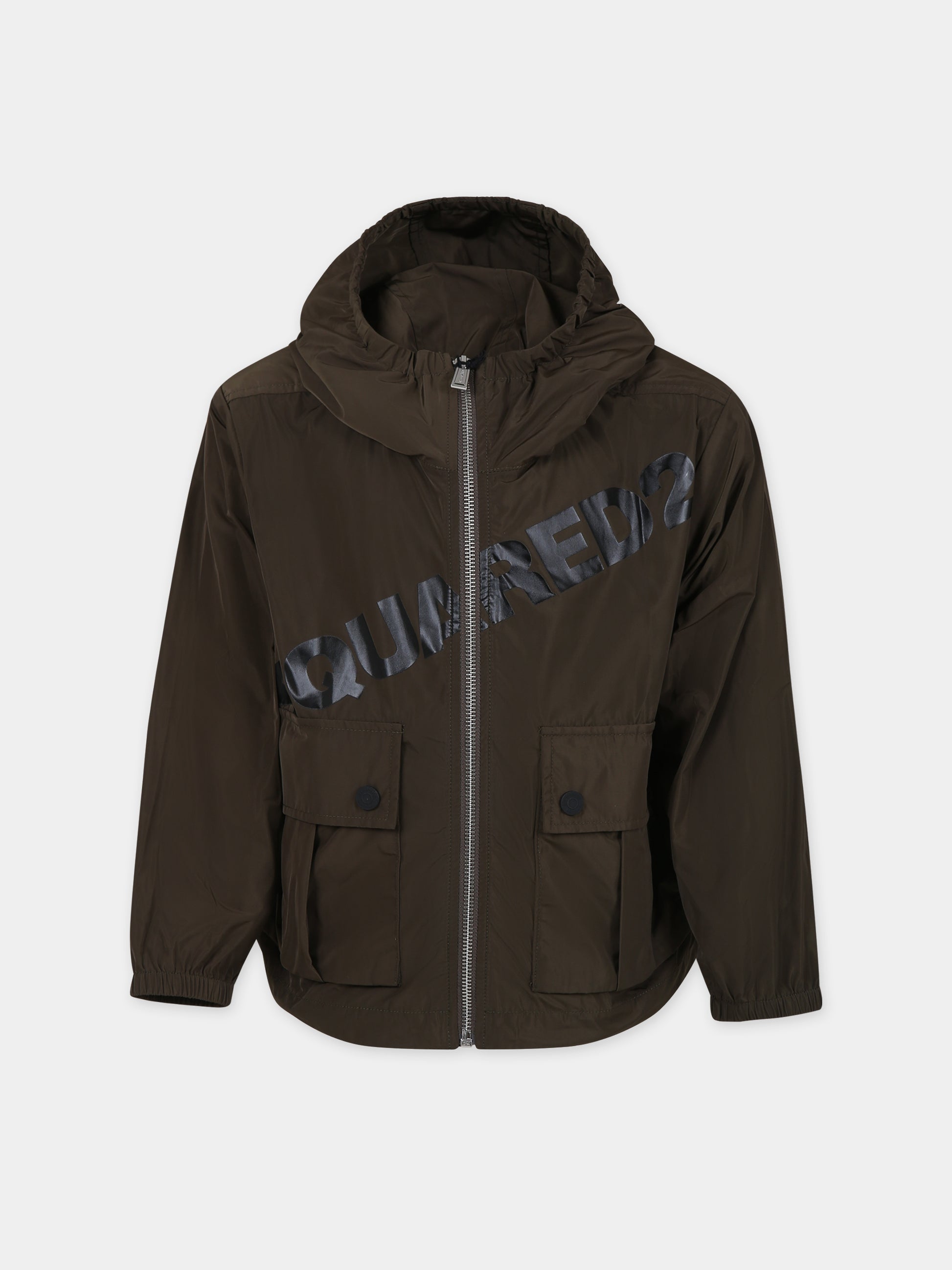 Giubbotto verde per bambino,Dsquared2,DQ1498 D003Q DQ554