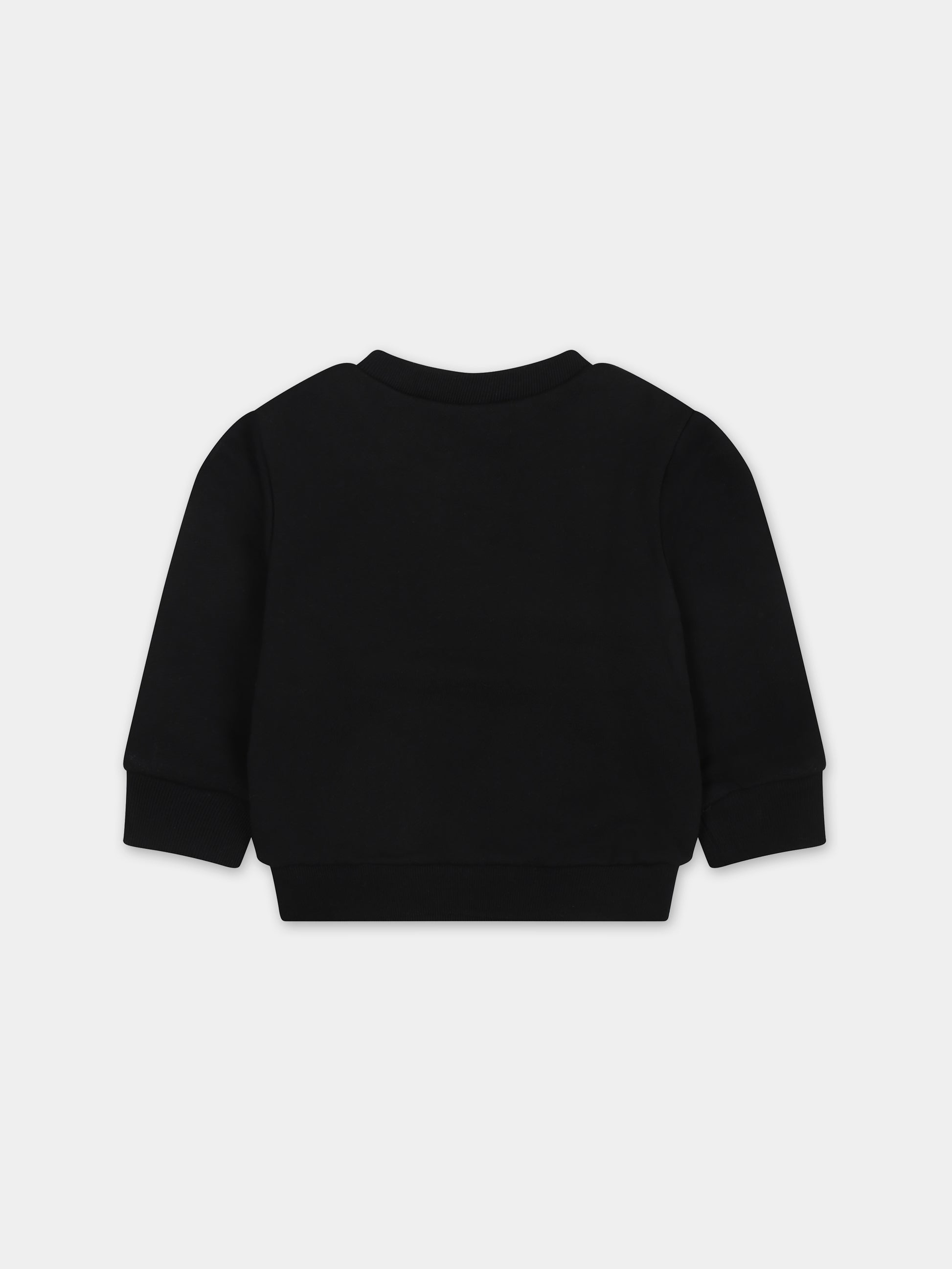 Felpa nera per neonato con logo,Dsquared2,DQ1603 D0QA2F DQ900