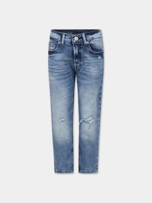 Jeans blu per bambino con logo,Diesel,J00981 KXBHP K01