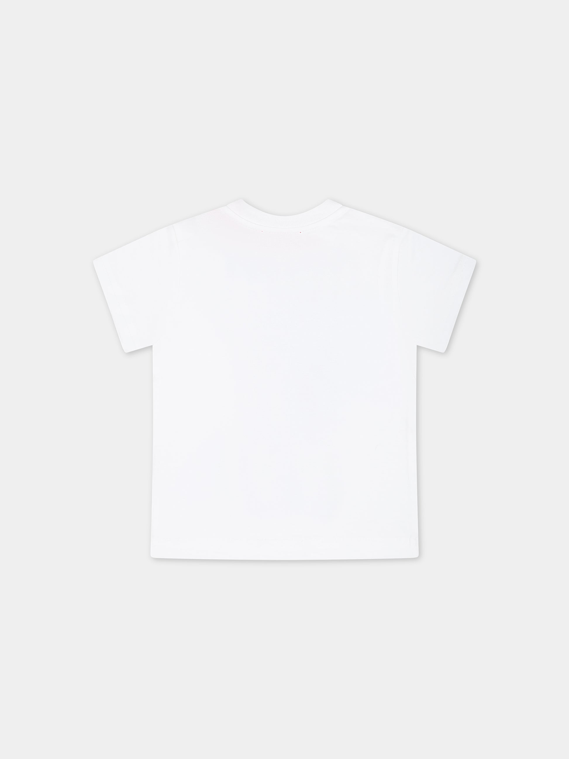 T-shirt bianca per neonati con logo,Diesel,K00347 00YI9 K100