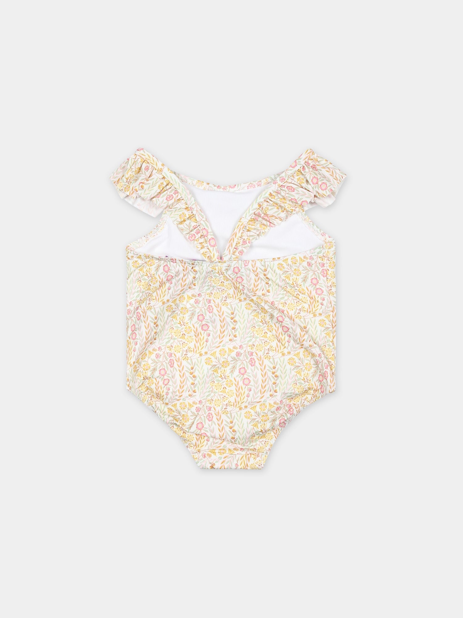 Costume intero avorio per neonata con tessuto Liberty,Tartine Et Chocolat,TY38011 32