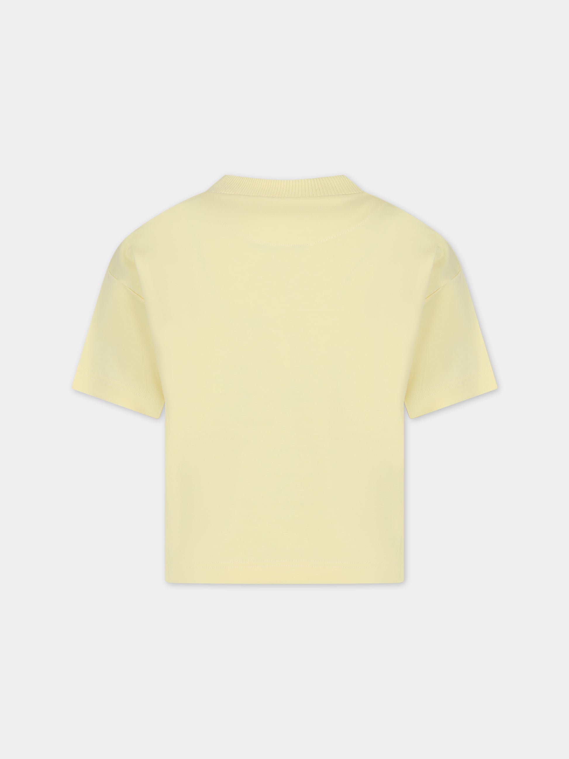 T-shirt gialla per bambini con stampa,Romy June,0001 01 2002 601 F23