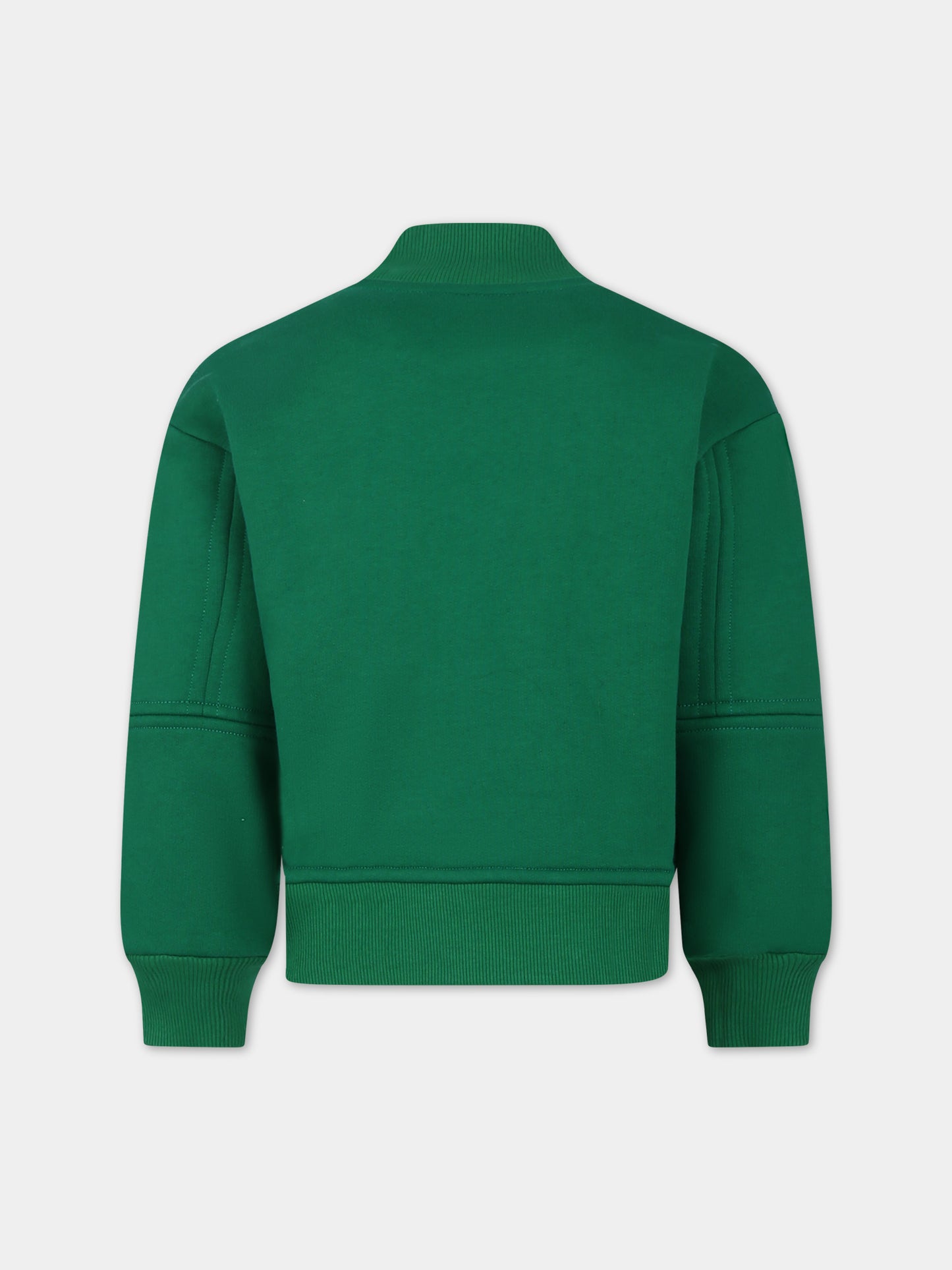 Bomber verde per bambini con logo,Romy June,0006 01 7001 700 F23