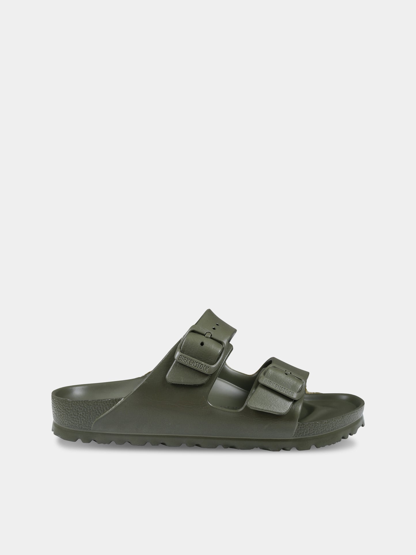 Ciabatte verdi Arizona Eva per bambini con logo,Birkenstock,1019152 KHAKI