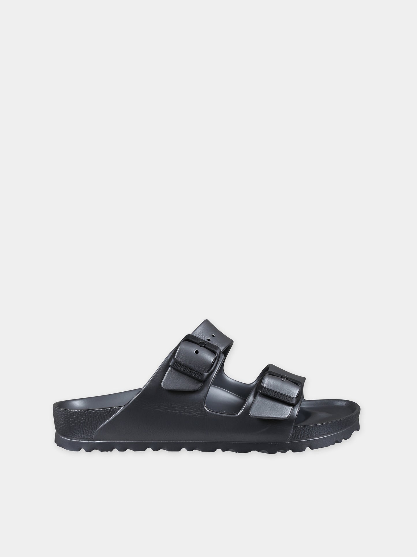 Ciabatte nere Arizona Eva per bambini con logo,Birkenstock,1001498 METALLIC ANTHRACITE