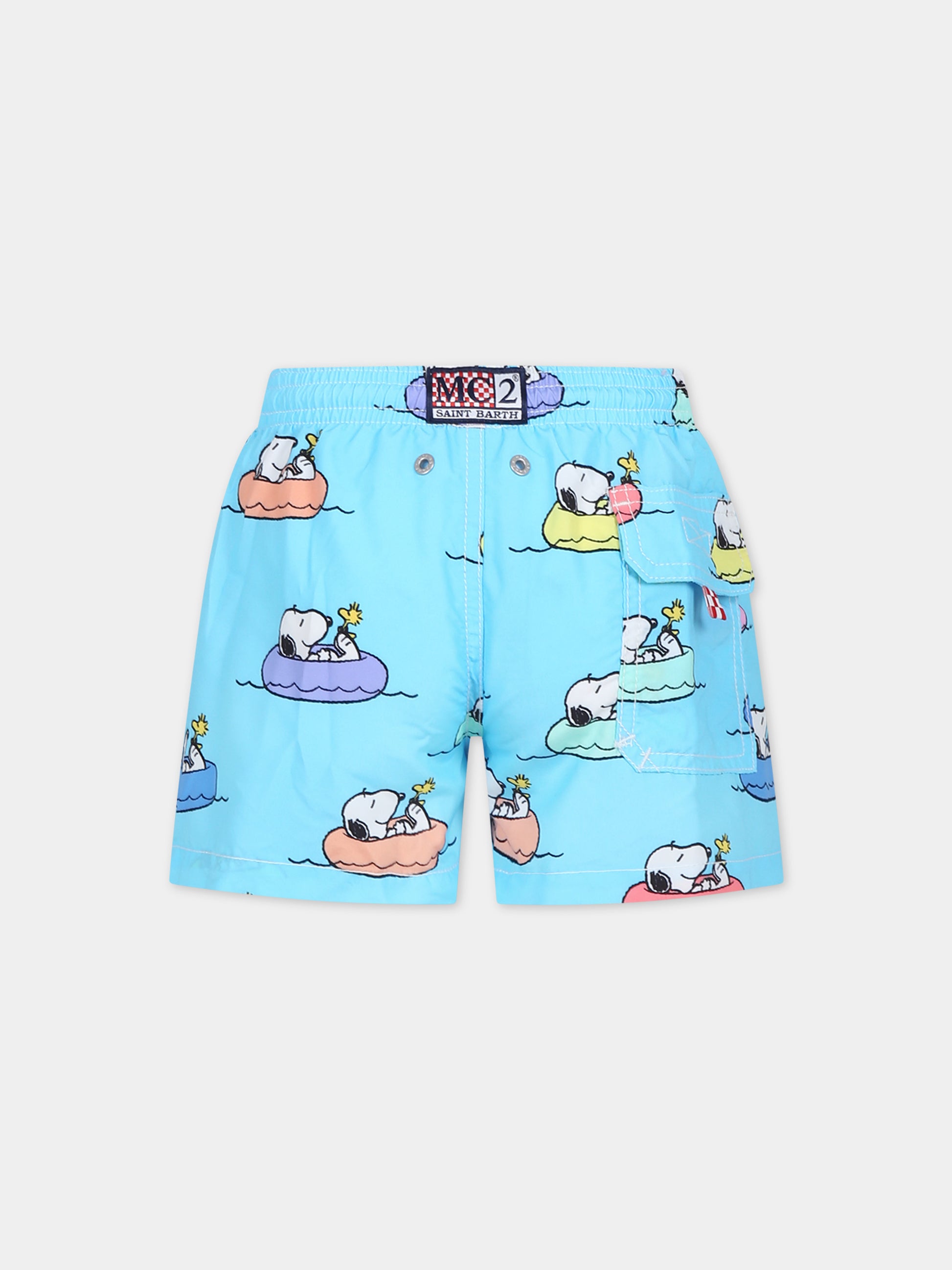 Boxer mare celeste per bambino con granchio,Mc2 Saint Barth,JEA0001 00282F