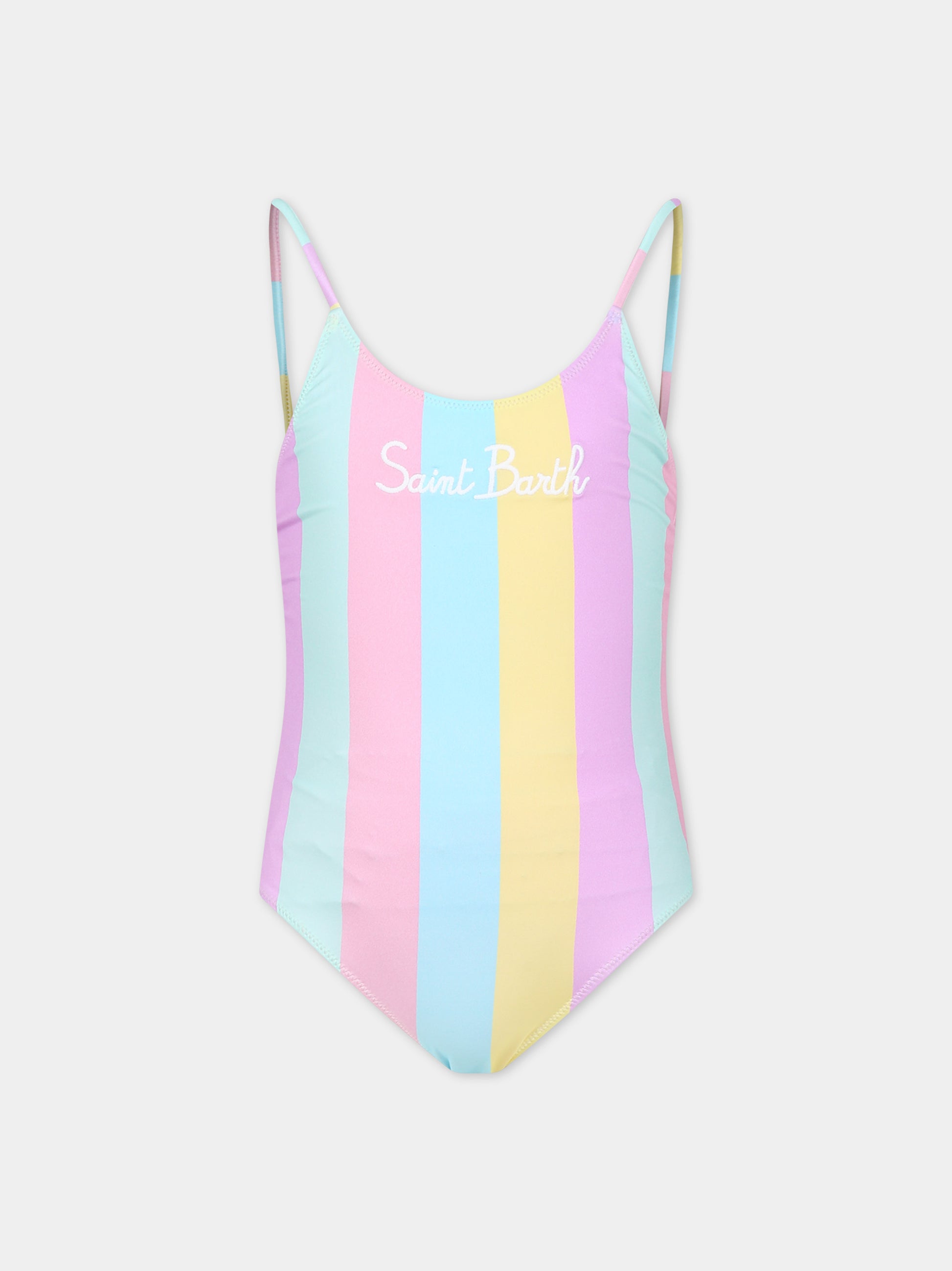 Costume multicolor per bambina con logo,Mc2 Saint Barth,CEC0005 01191F