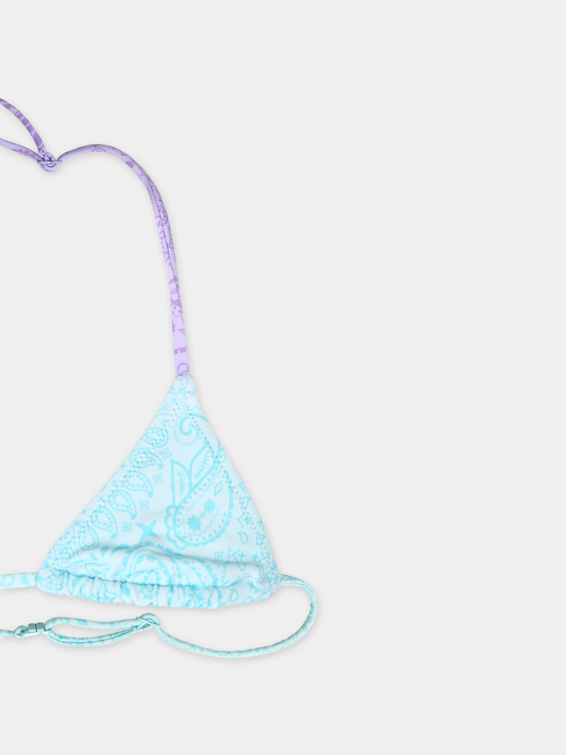 Bikini multicolor per bambina con stampa paisley,Mc2 Saint Barth,HOL0001 02894F