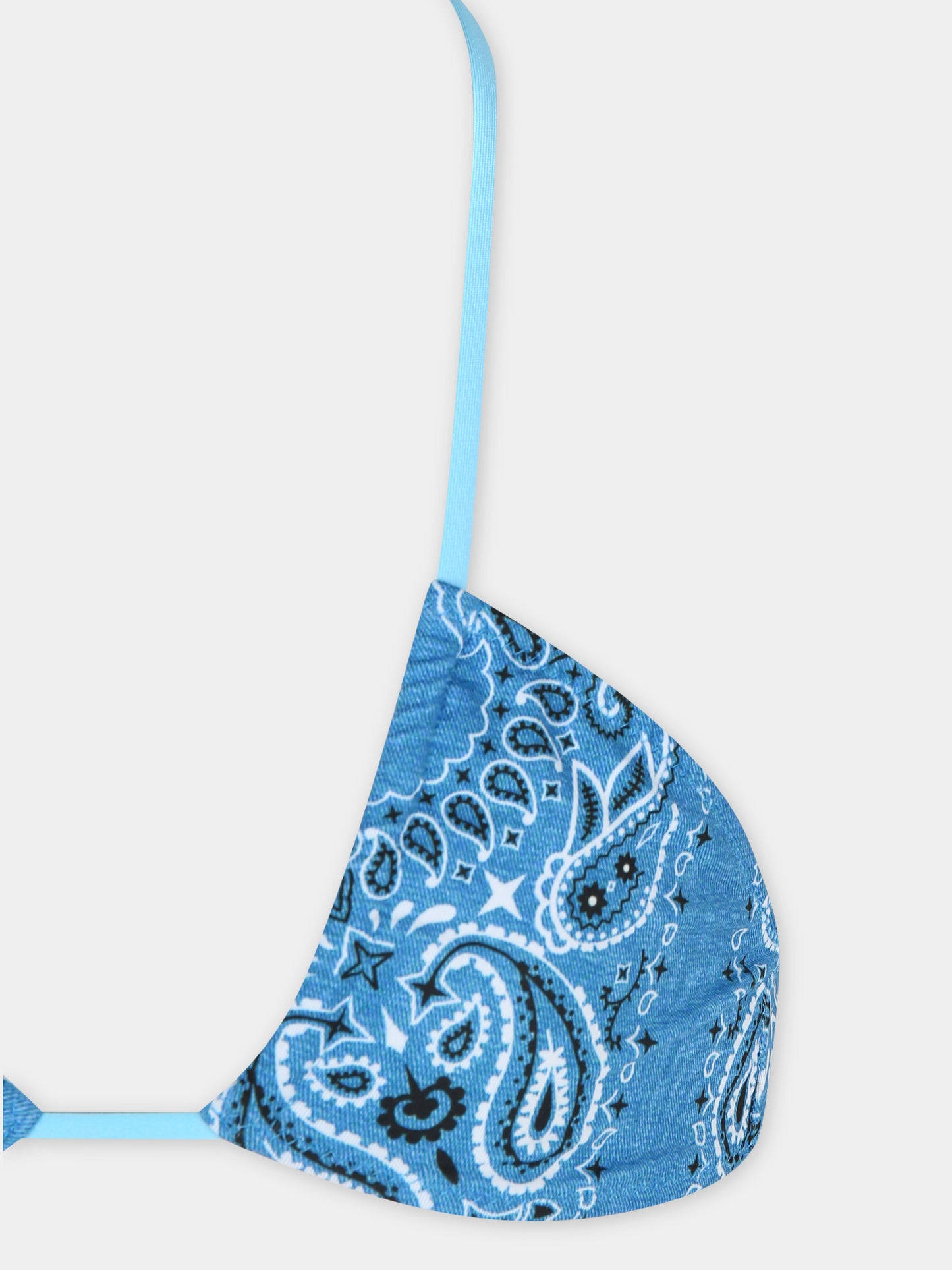 Bikini blu per bambina con motivo paisley,Mc2 Saint Barth,ARY00002 01792F