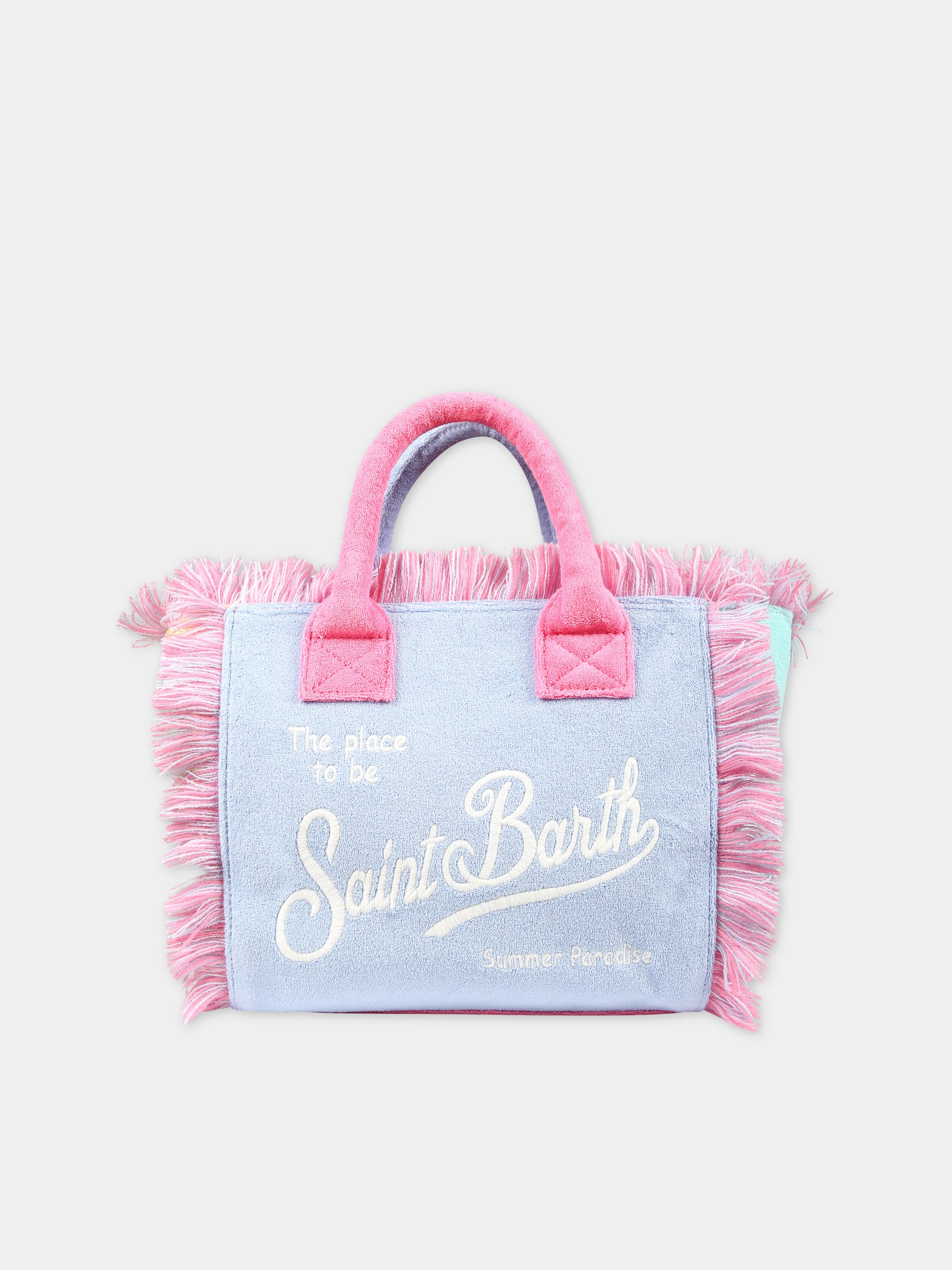 Borsa mare multicolor per bambina con logo,Mc2 Saint Barth,COL0005 01453F