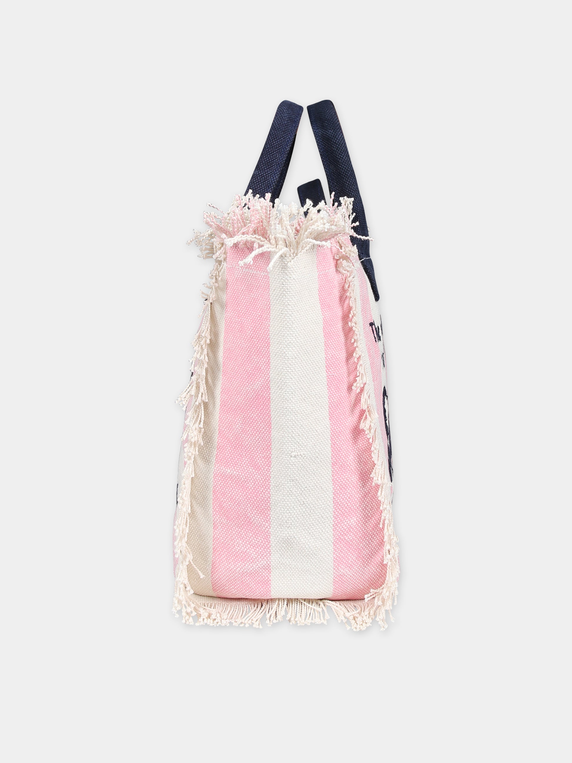Borsa mare rosa per bambina con logo,Mc2 Saint Barth,COL0001 01206F