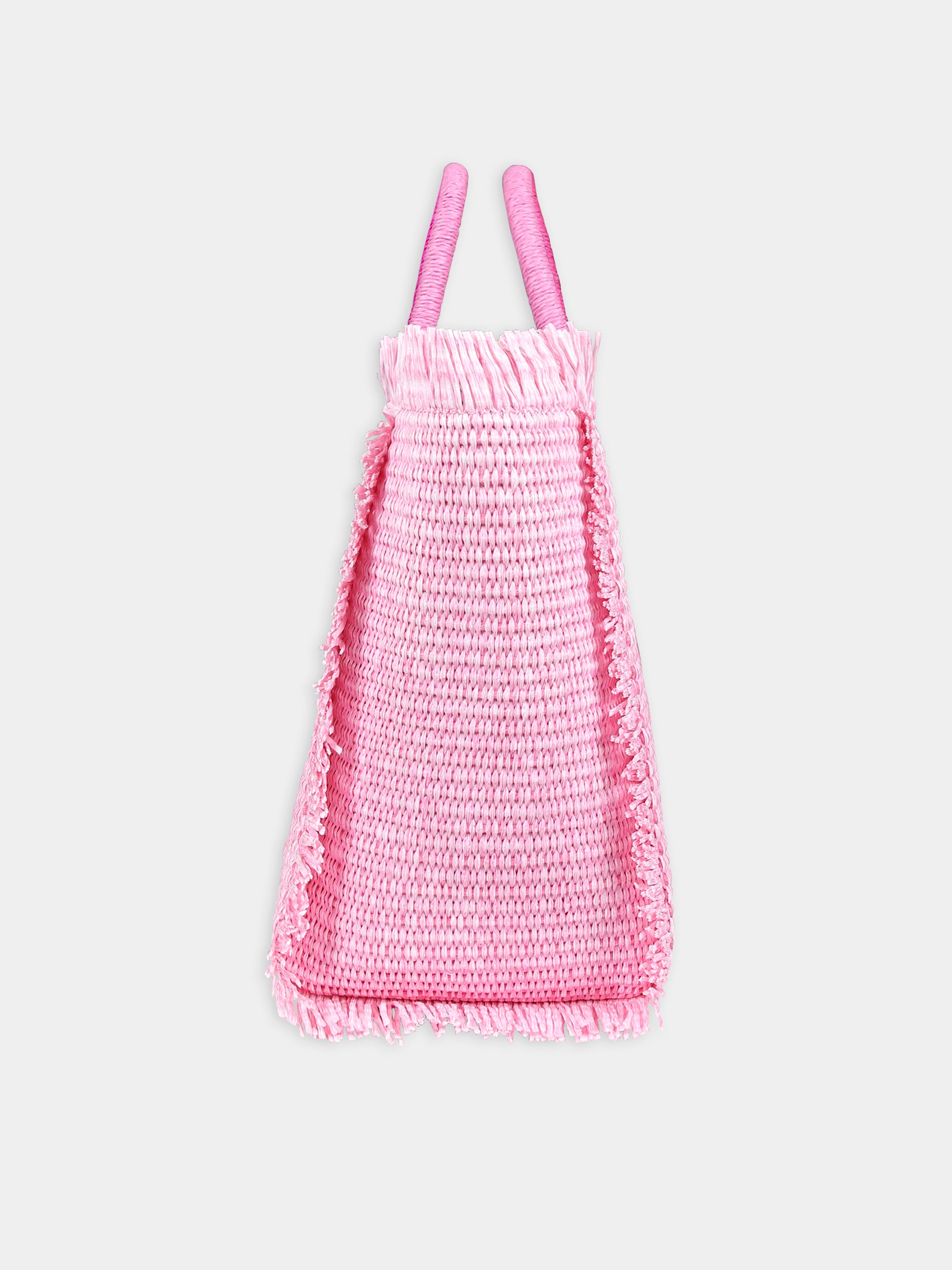 Borsa mare rosa per bambina con logo,Mc2 Saint Barth,COL0017 01316F