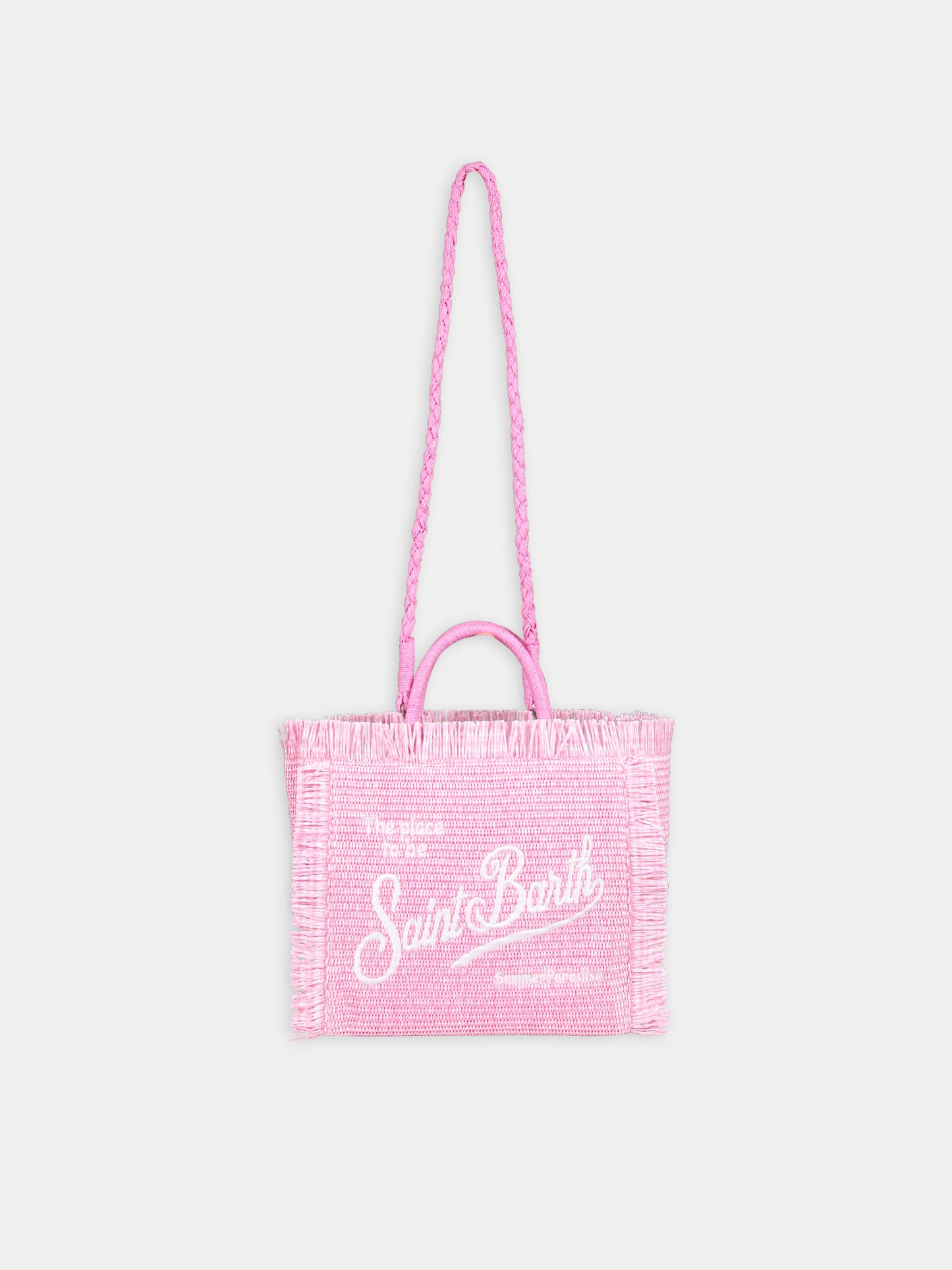 Borsa mare rosa per bambina con logo,Mc2 Saint Barth,COL0017 01316F