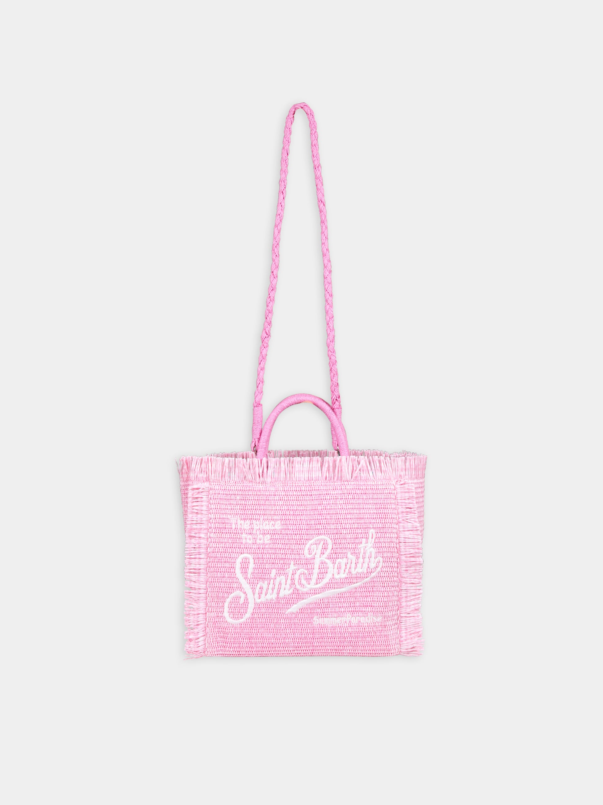 Borsa mare rosa per bambina con logo,Mc2 Saint Barth,COL0017 01316F