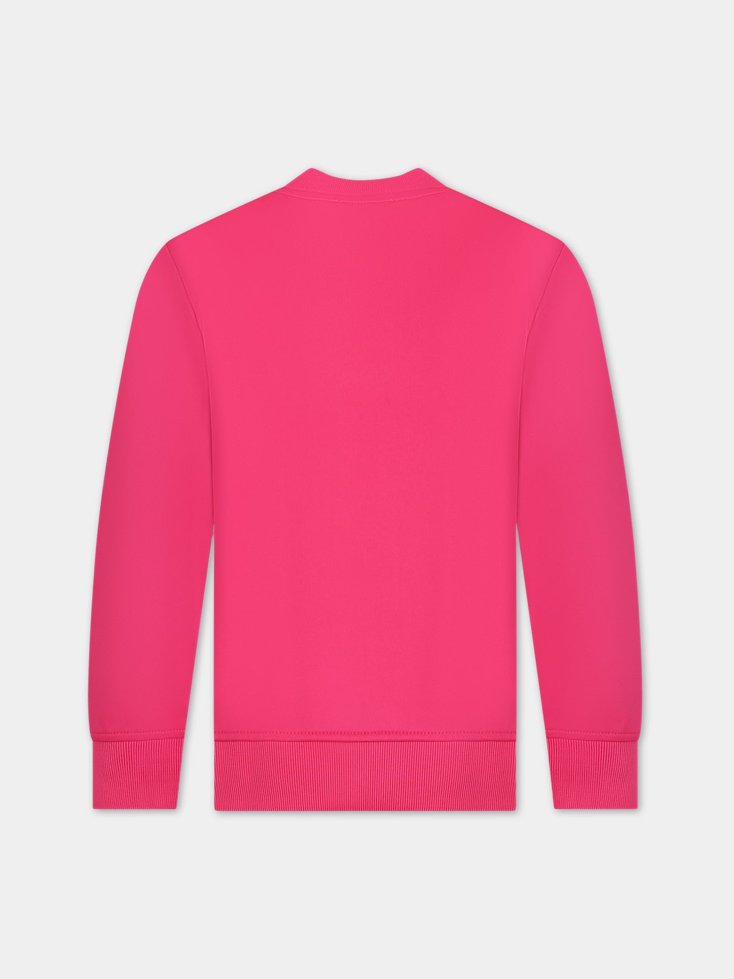 Felpa fucsia per bambina con Teddy Bear e logo,Moschino Kids,HSF05R LDA40 51105