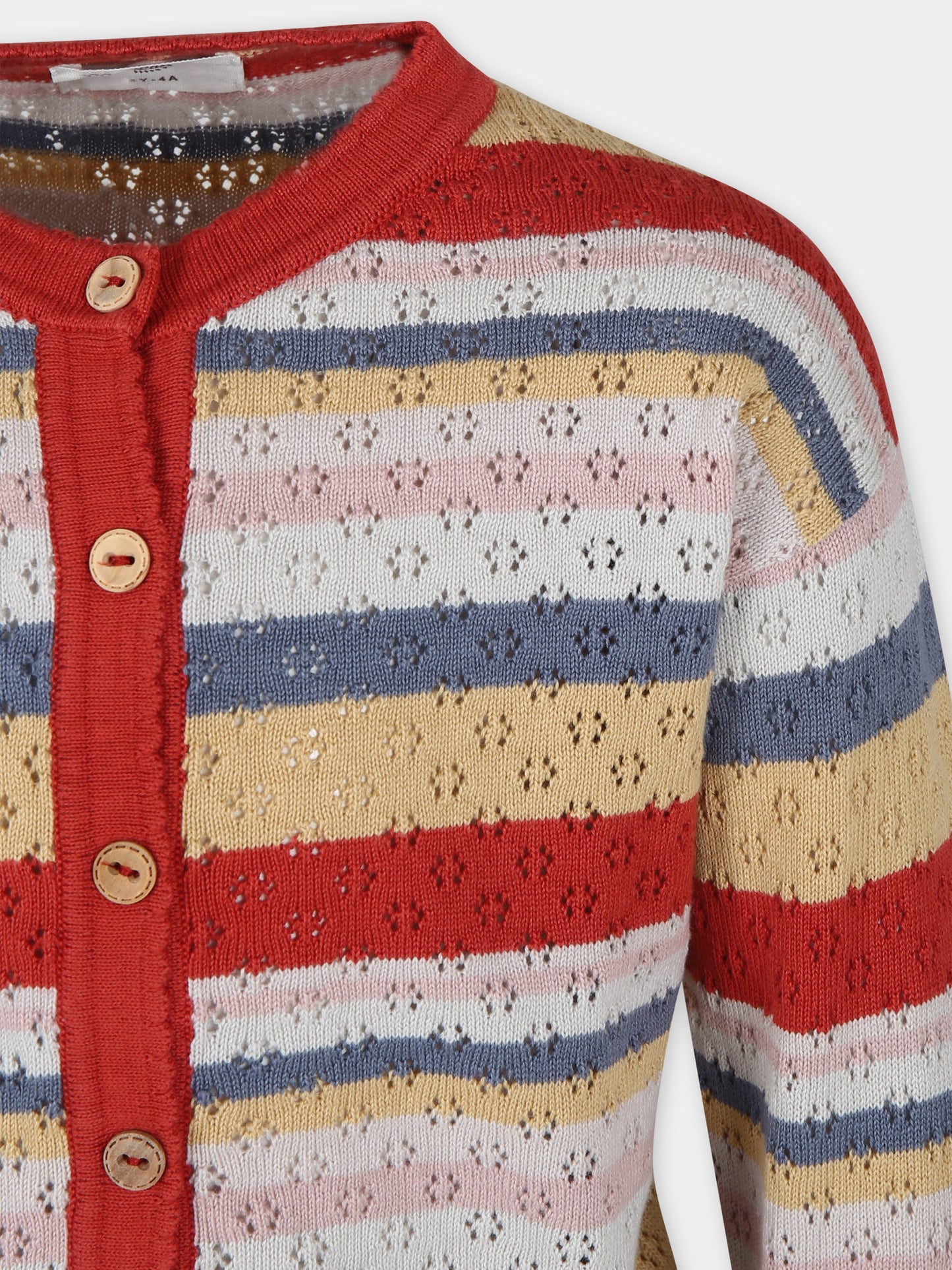 Cardigan rosso per bambina,Coco Au Lait,16COCO S114