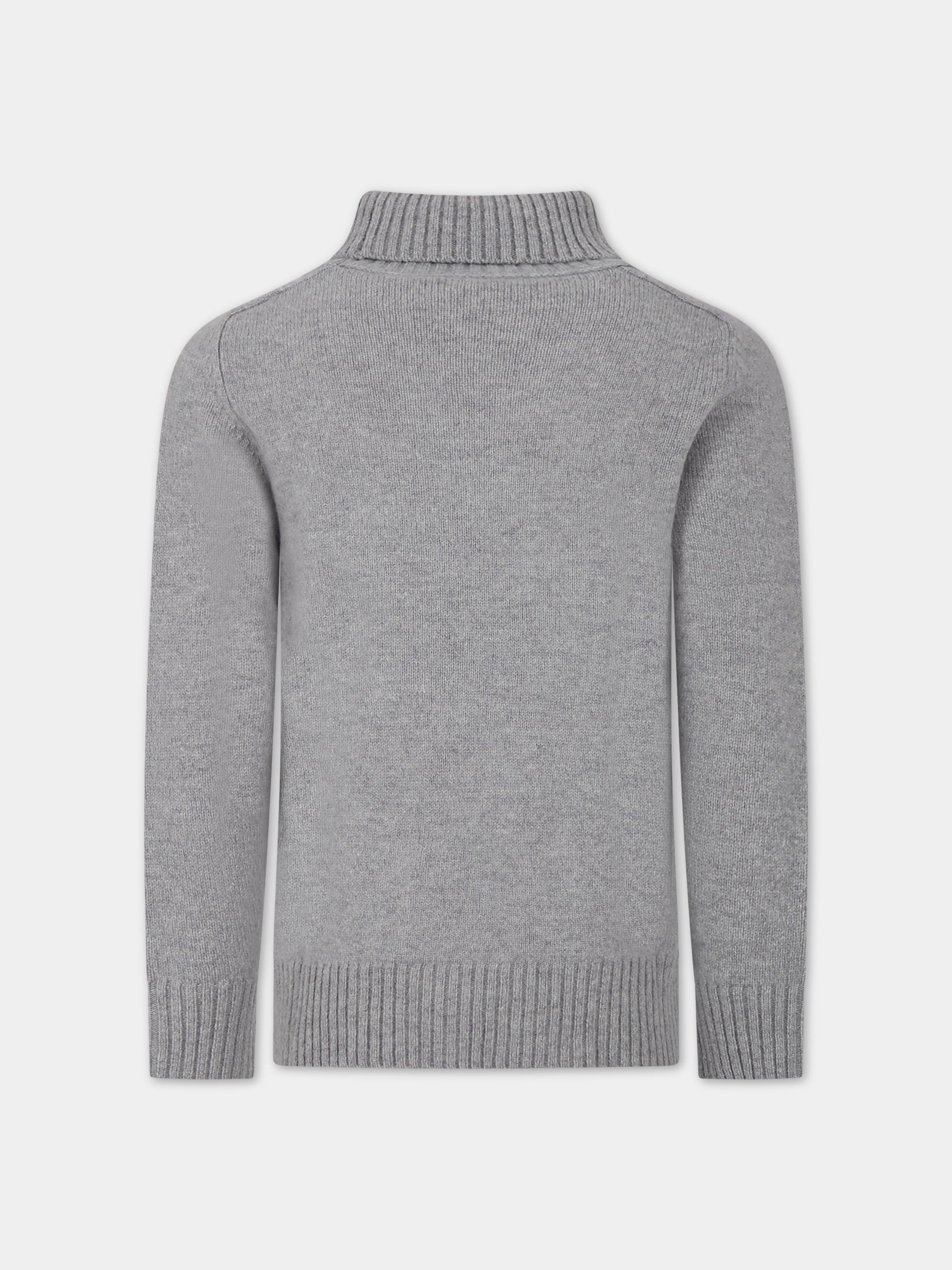 Dolcevita grigio per bambino,Paolo Pecora,PP3098 GRIGIO