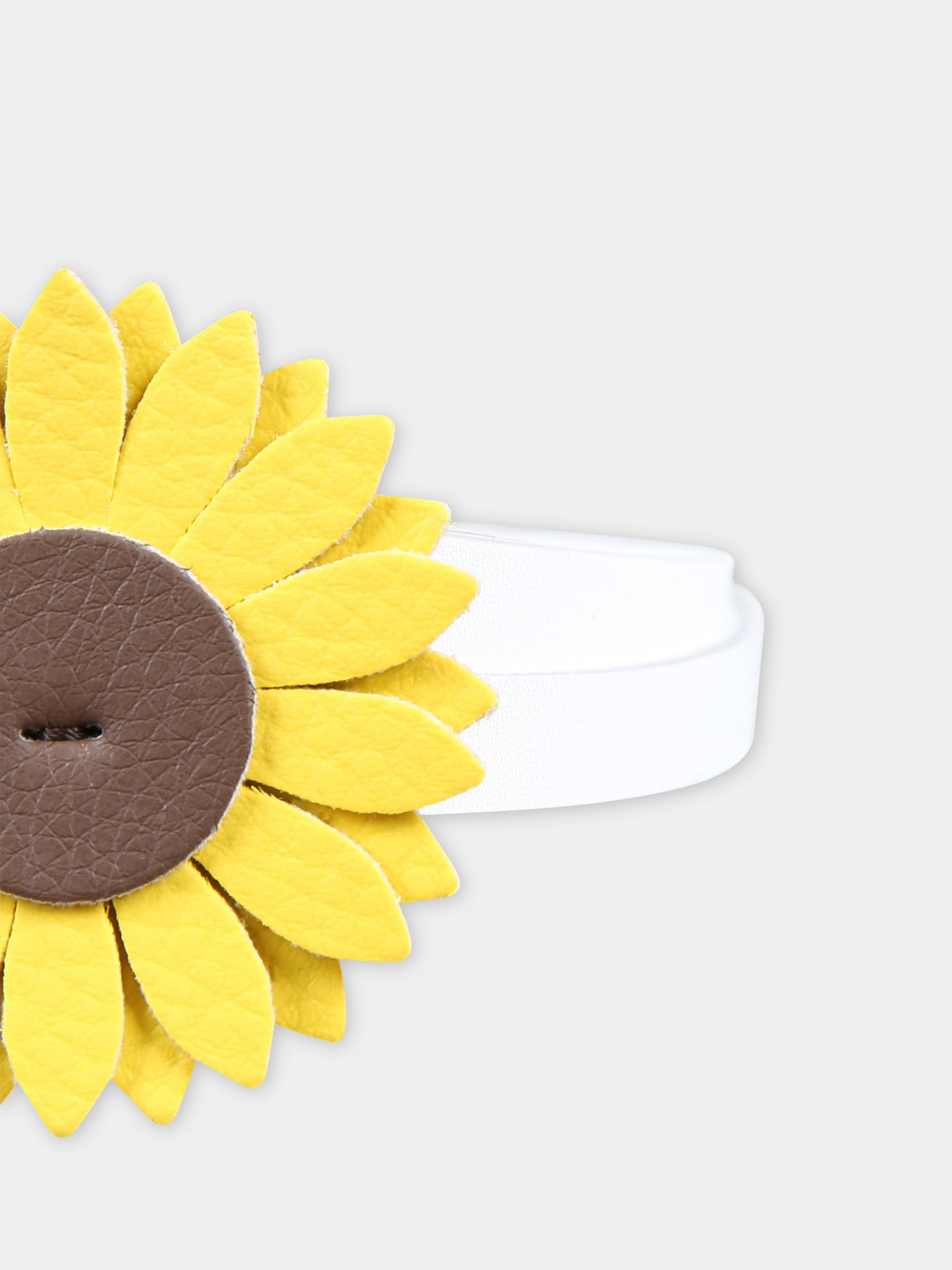 Cintura gialla per bambina con girasole,Illy Trilly,FLOWER SUNFLOWER BELT