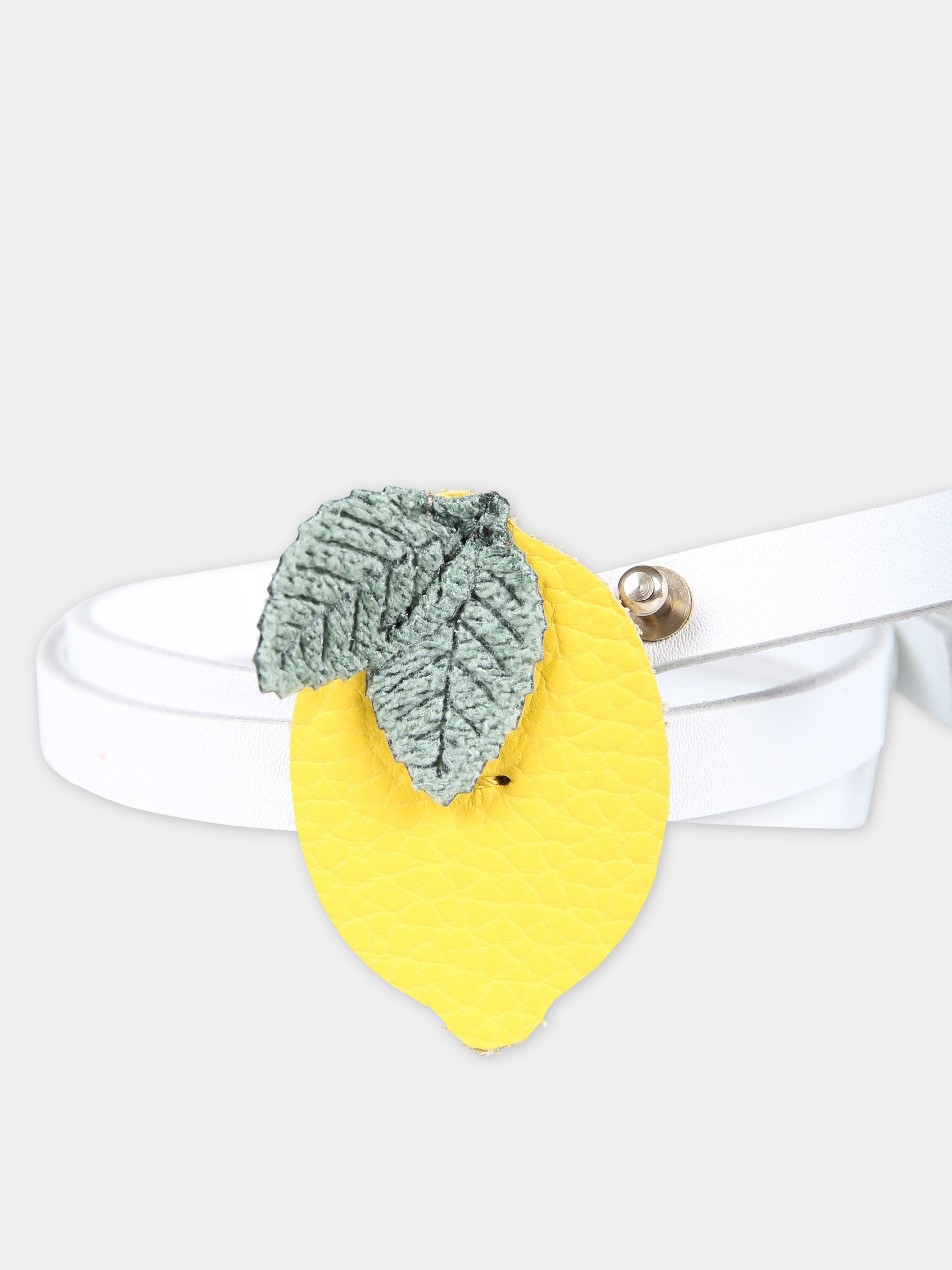 Cintura gialla per bambina con limone,Illy Trilly,FRUIT LEMON BELT