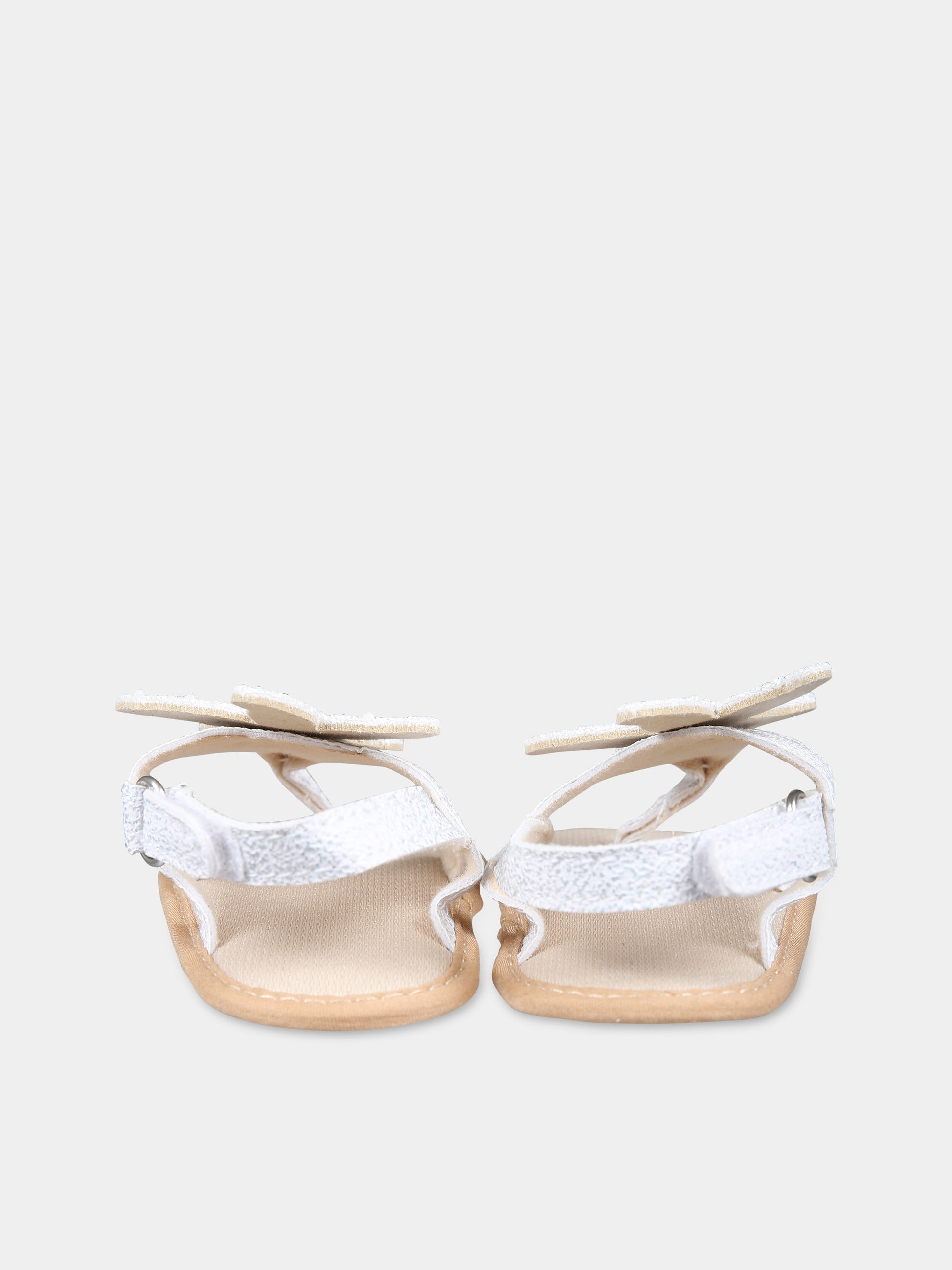 Sandali bianchi per neonata con stelle marine,Illy Trilly,SANDALS SEA STAR