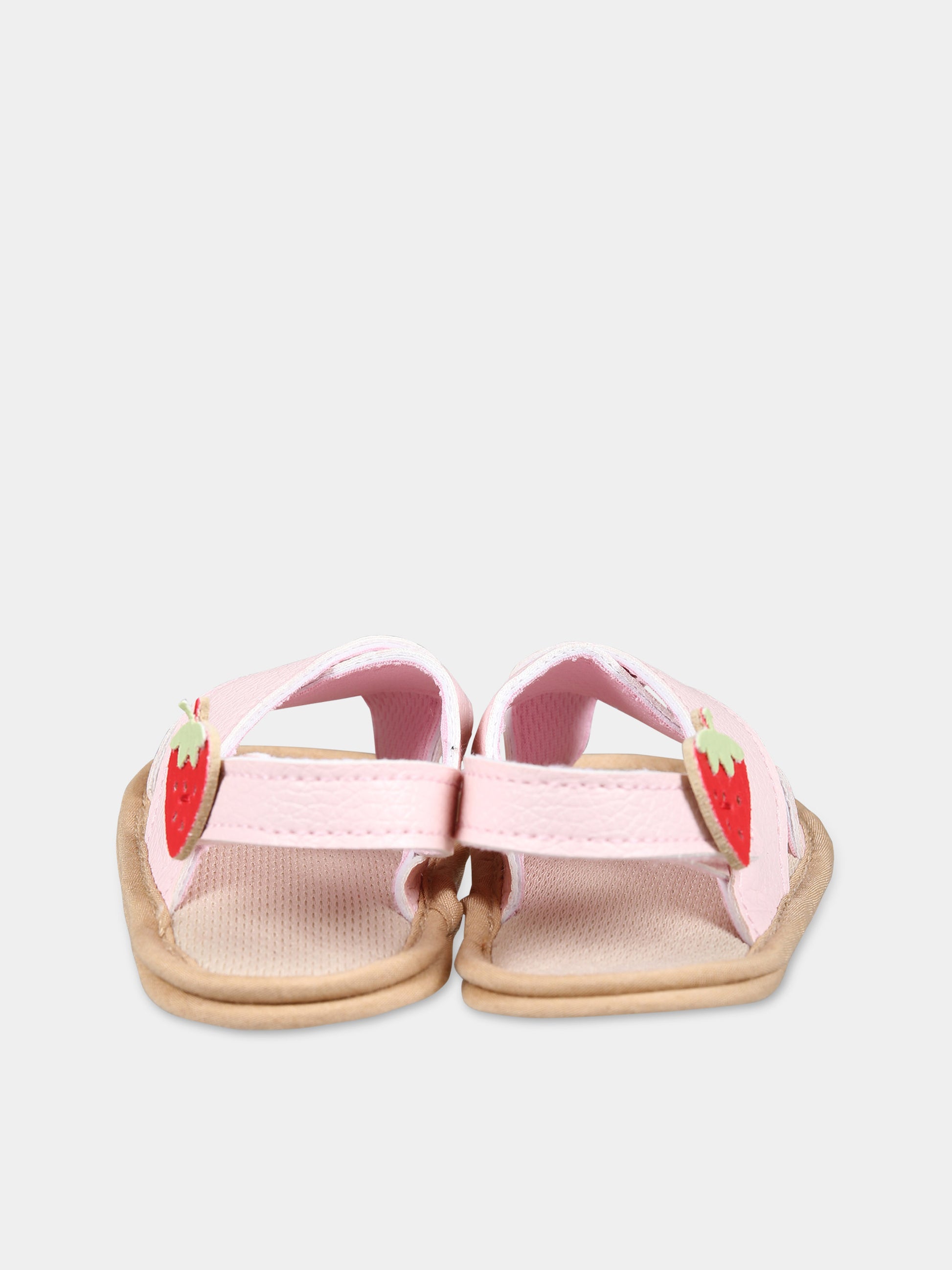Sandali rosa per neonata con fragola,Illy Trilly,SANDALS STRAWBERRY