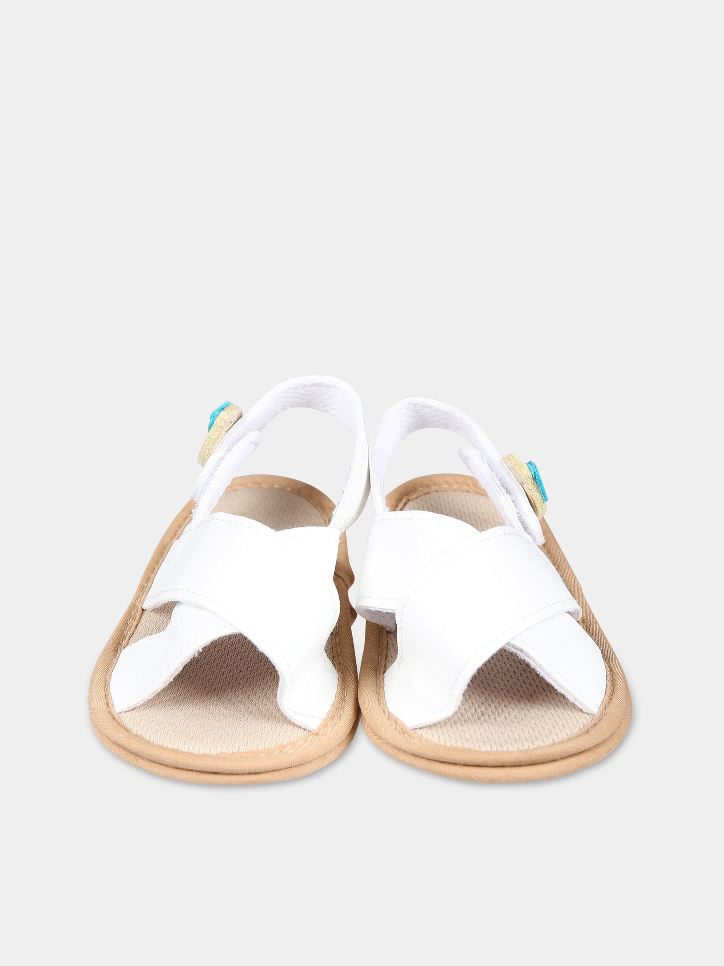 Sandali bianchi per neonati con limoni,Illy Trilly,SANDALS LEMON
