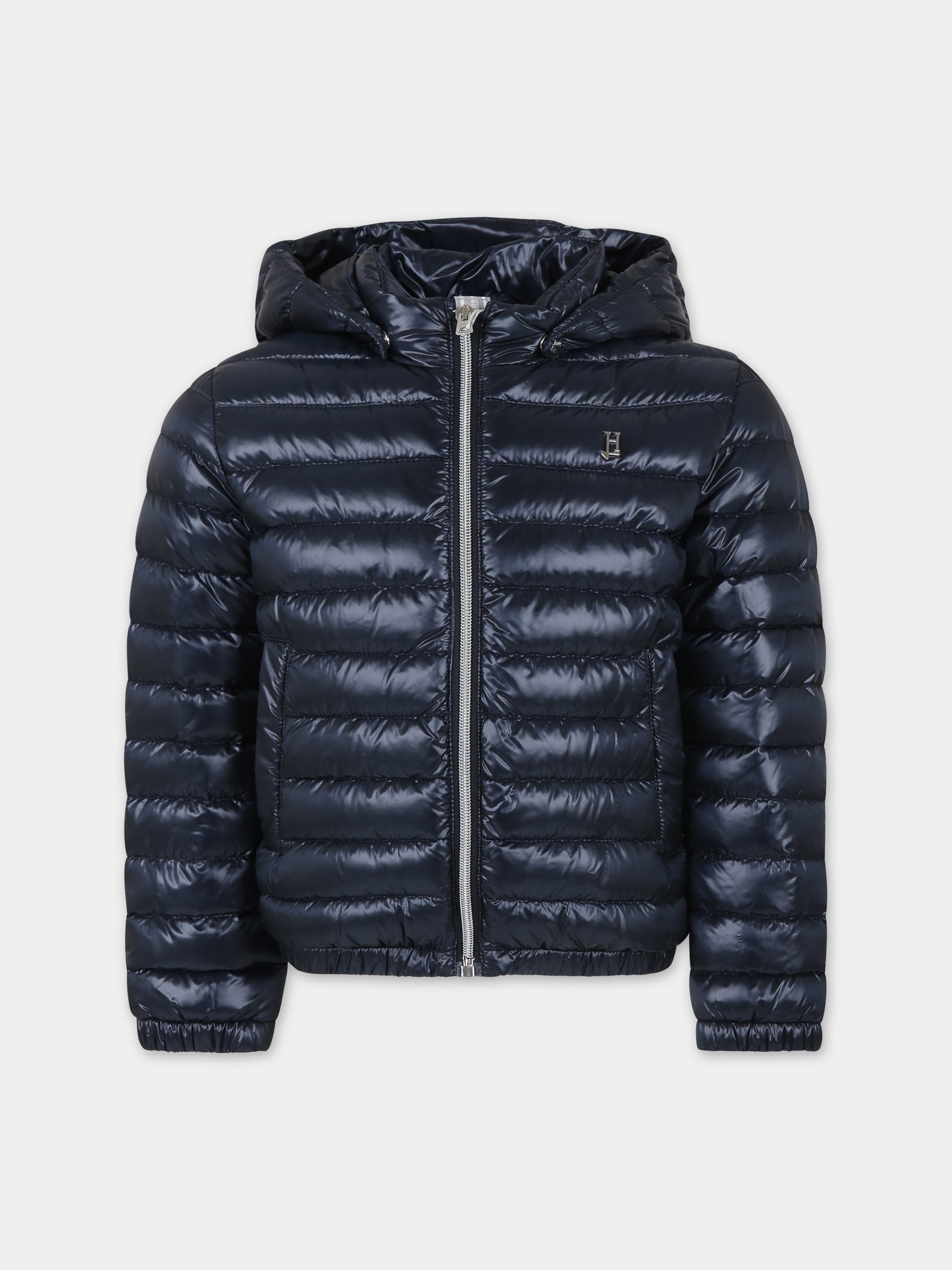 Piumino blu per bambino con logo,Herno Kids,PI000006X 12017 9200