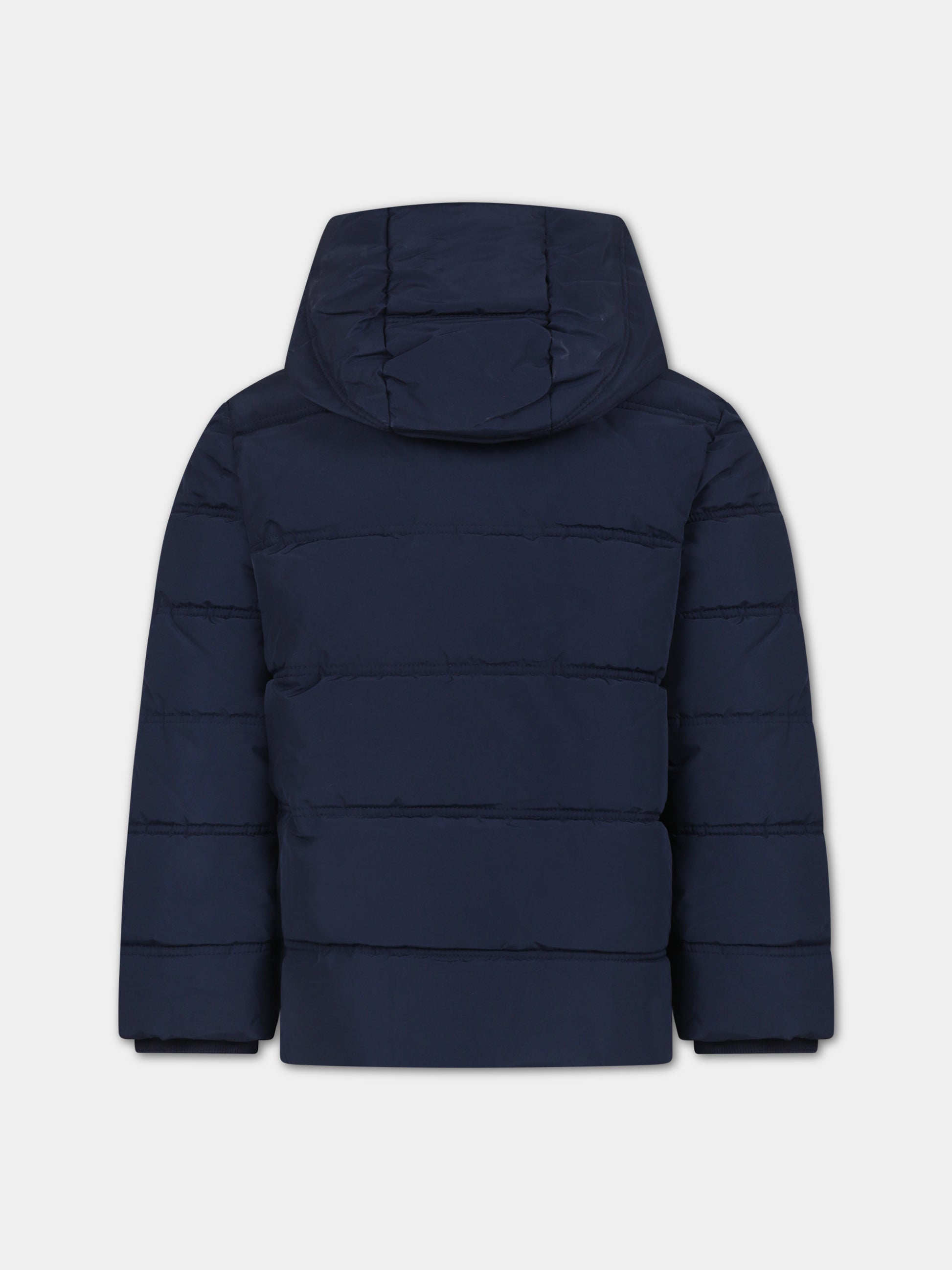 Piumino blu per bambino con logo,Boss,J26518 849