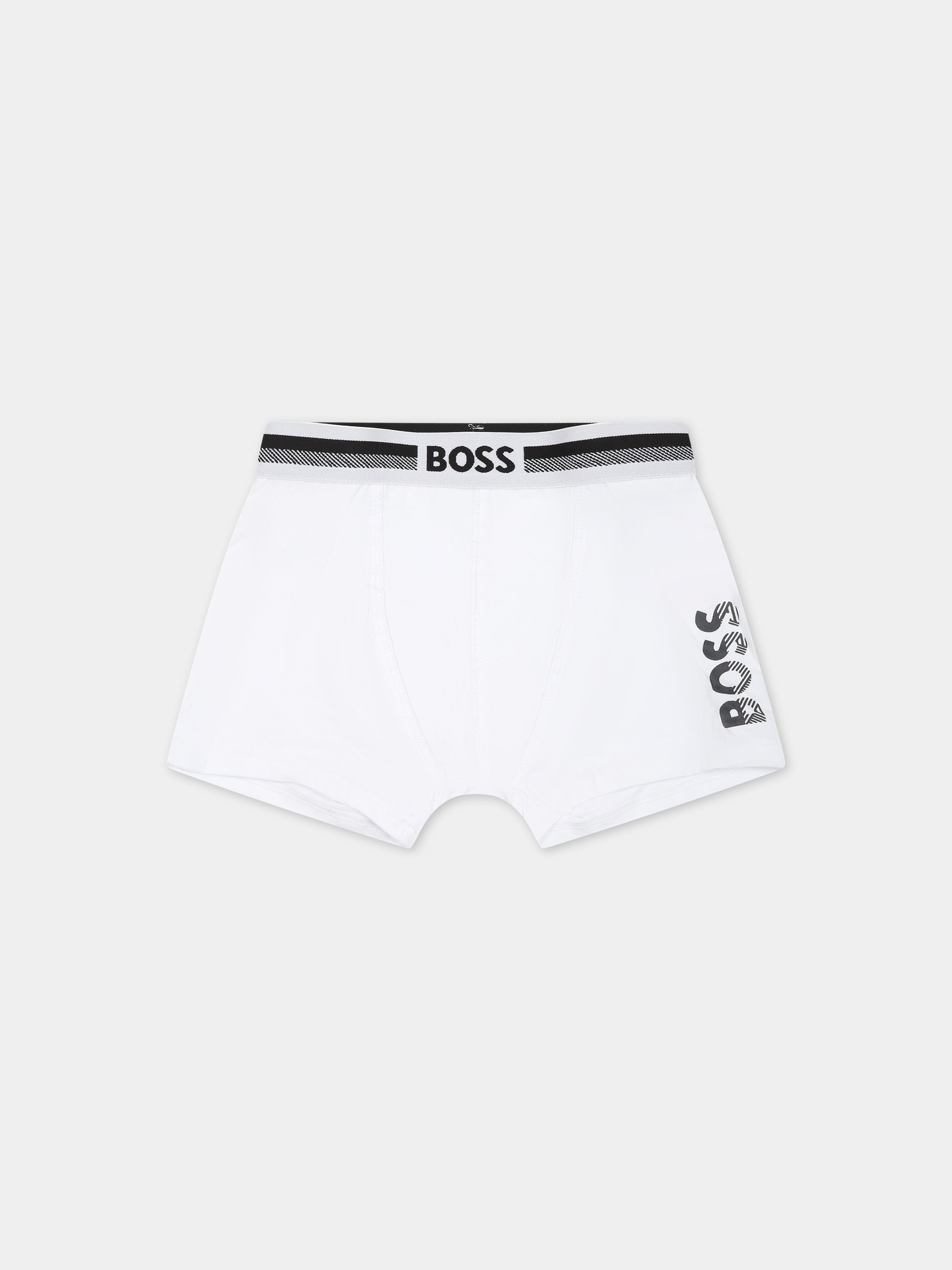 Set nero per bambino con logo,Hugo Boss,J20359 09B