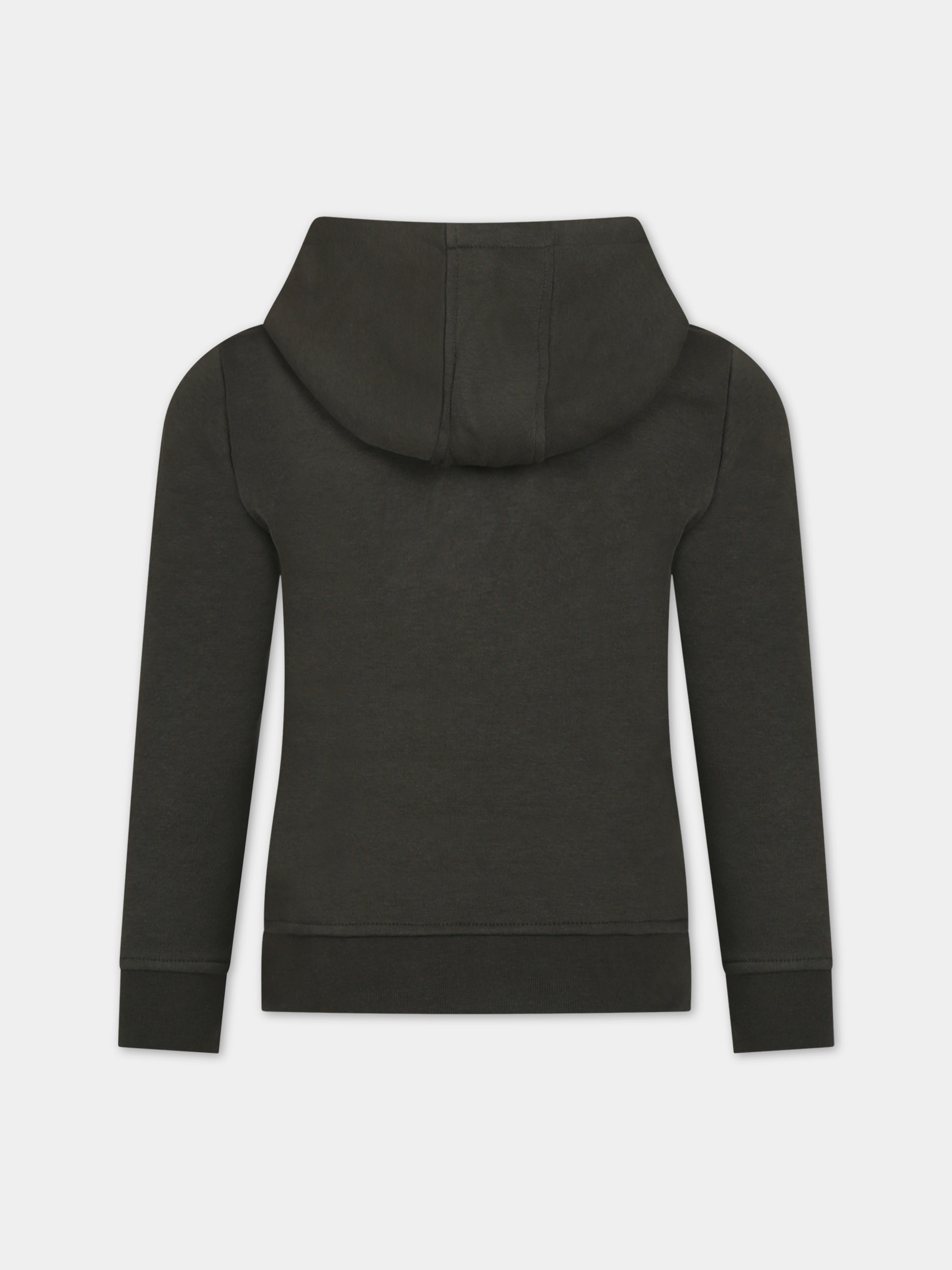 Felpa verde per bambino con logo,Hugo Boss,J25M52 665